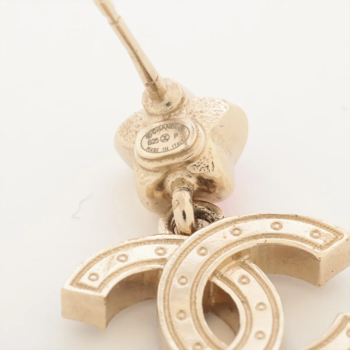 Cocomark B25P Earrings (for both ears) GP x Rhinestone Gold — view 5
