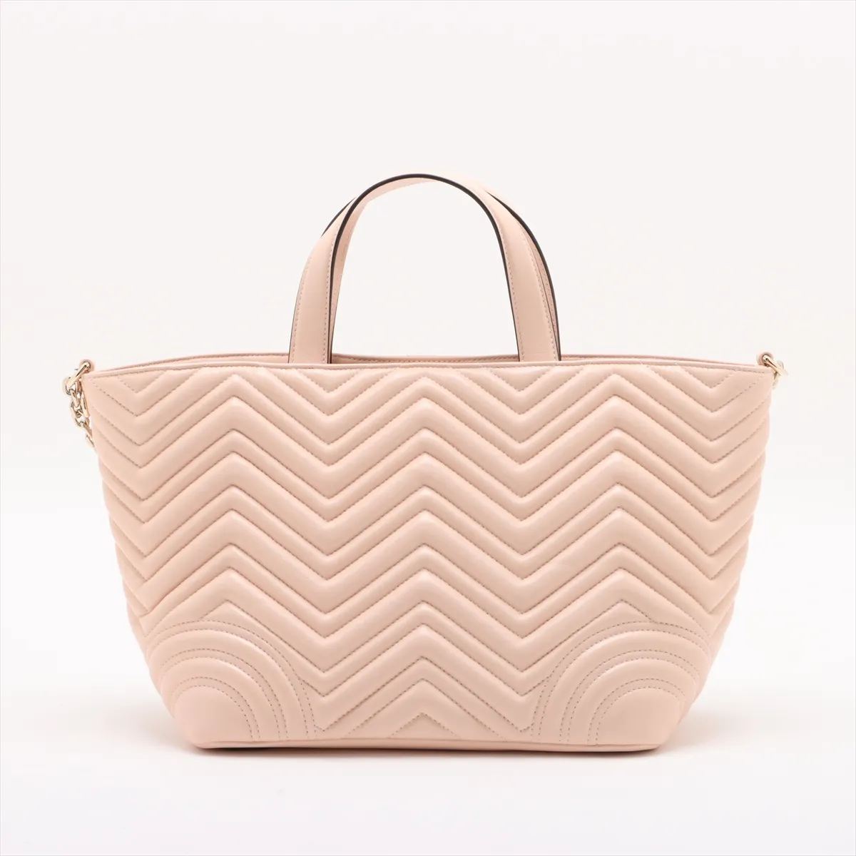 GG Marmont Leather 2WAY Handbag Beige 847387 — view 2