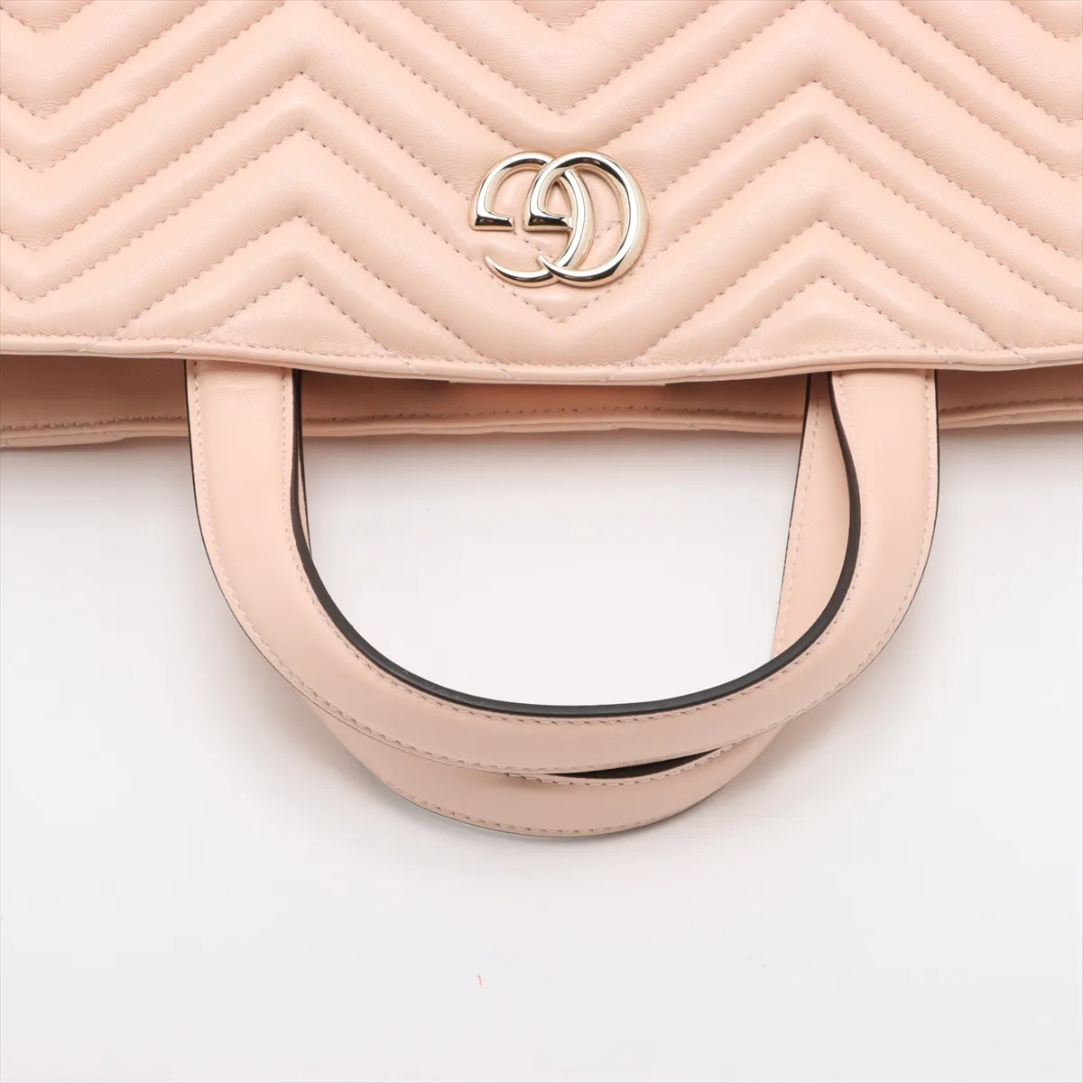 GG Marmont Leather 2WAY Handbag Beige 847387 — view 5