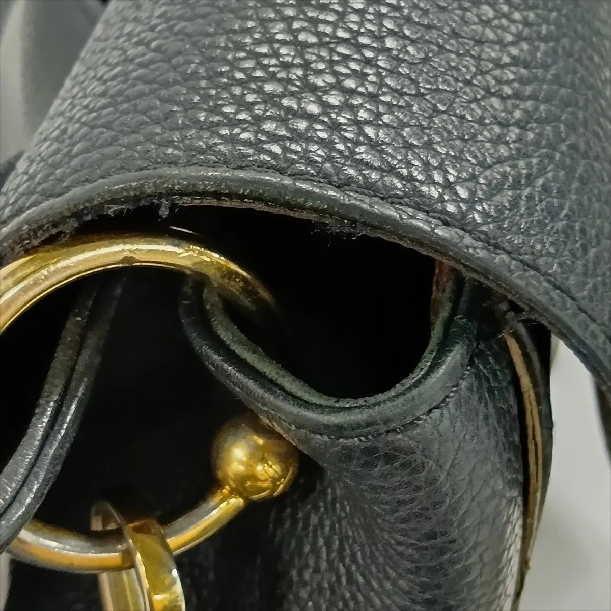 Monogram x Leather Double V M54439 TR3197 Brown x Black, No Zipper Pull, RFID Activated — view 12