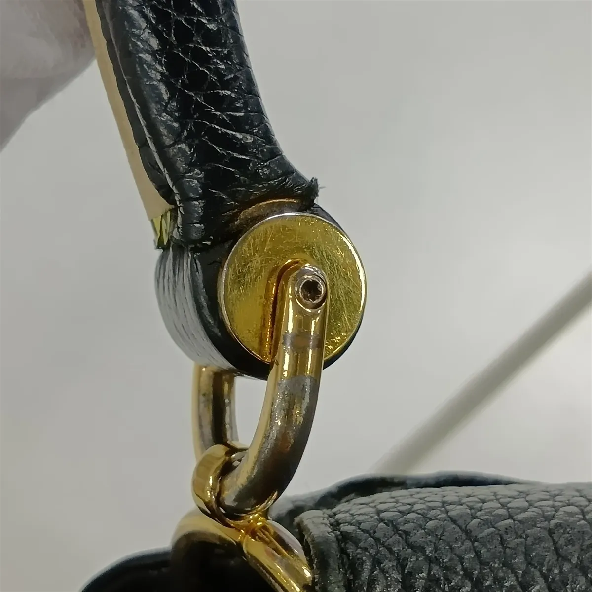 Monogram x Leather Double V M54439 TR3197 Brown x Black, No Zipper Pull, RFID Activated — view 14