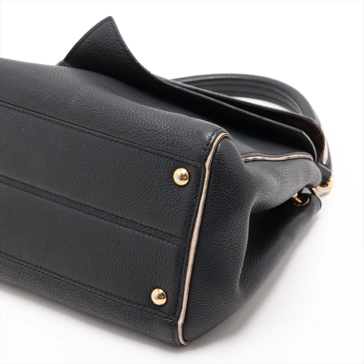 Monogram x Leather Double V M54439 TR3197 Brown x Black, No Zipper Pull, RFID Activated — view 3