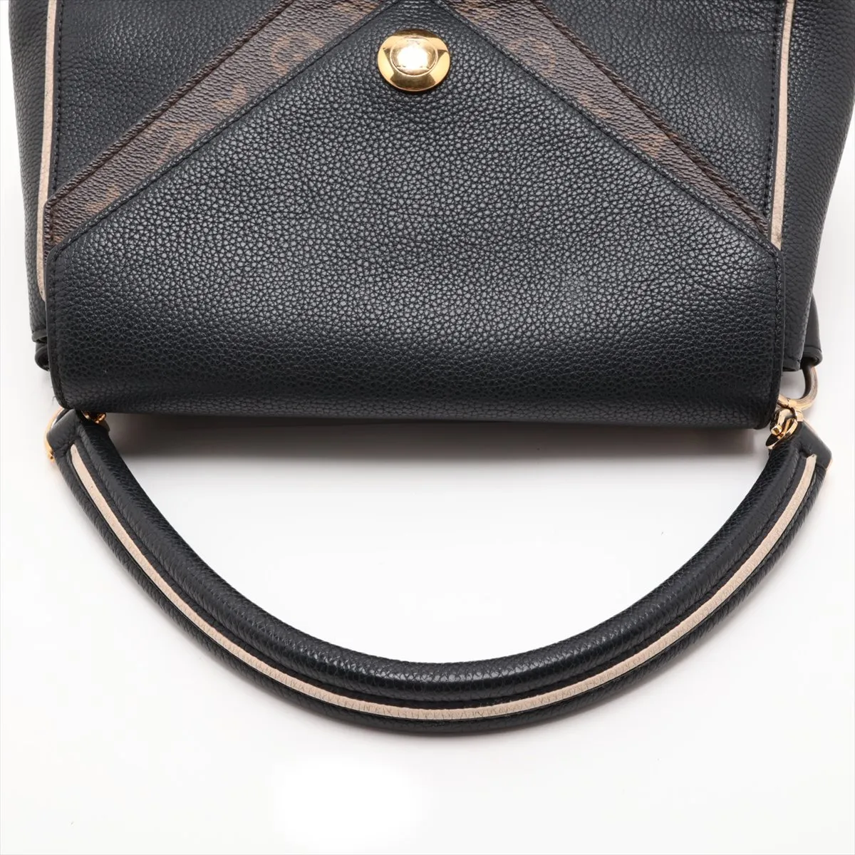 Monogram x Leather Double V M54439 TR3197 Brown x Black, No Zipper Pull, RFID Activated — view 5