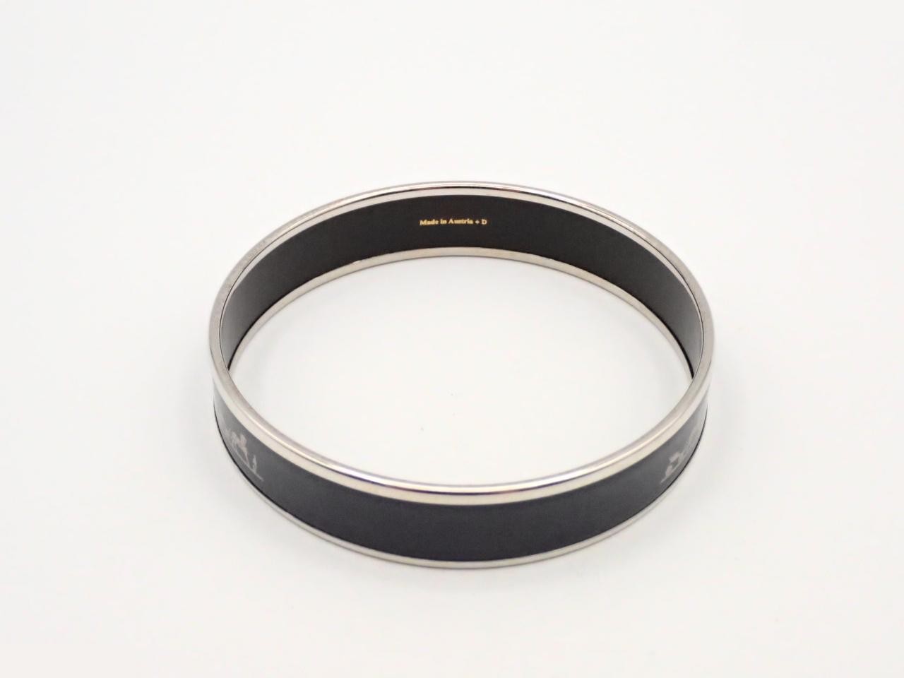 Bangle, Blue Marine, Black, Silver, Wrist circumference approximately 21cm — view 2