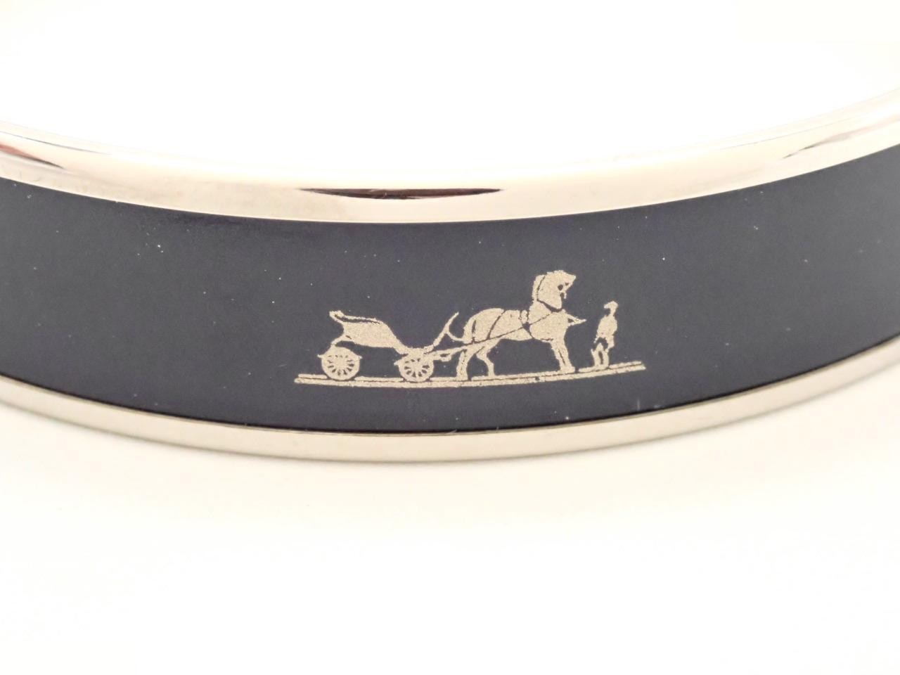 Bangle, Blue Marine, Black, Silver, Wrist circumference approximately 21cm — view 3