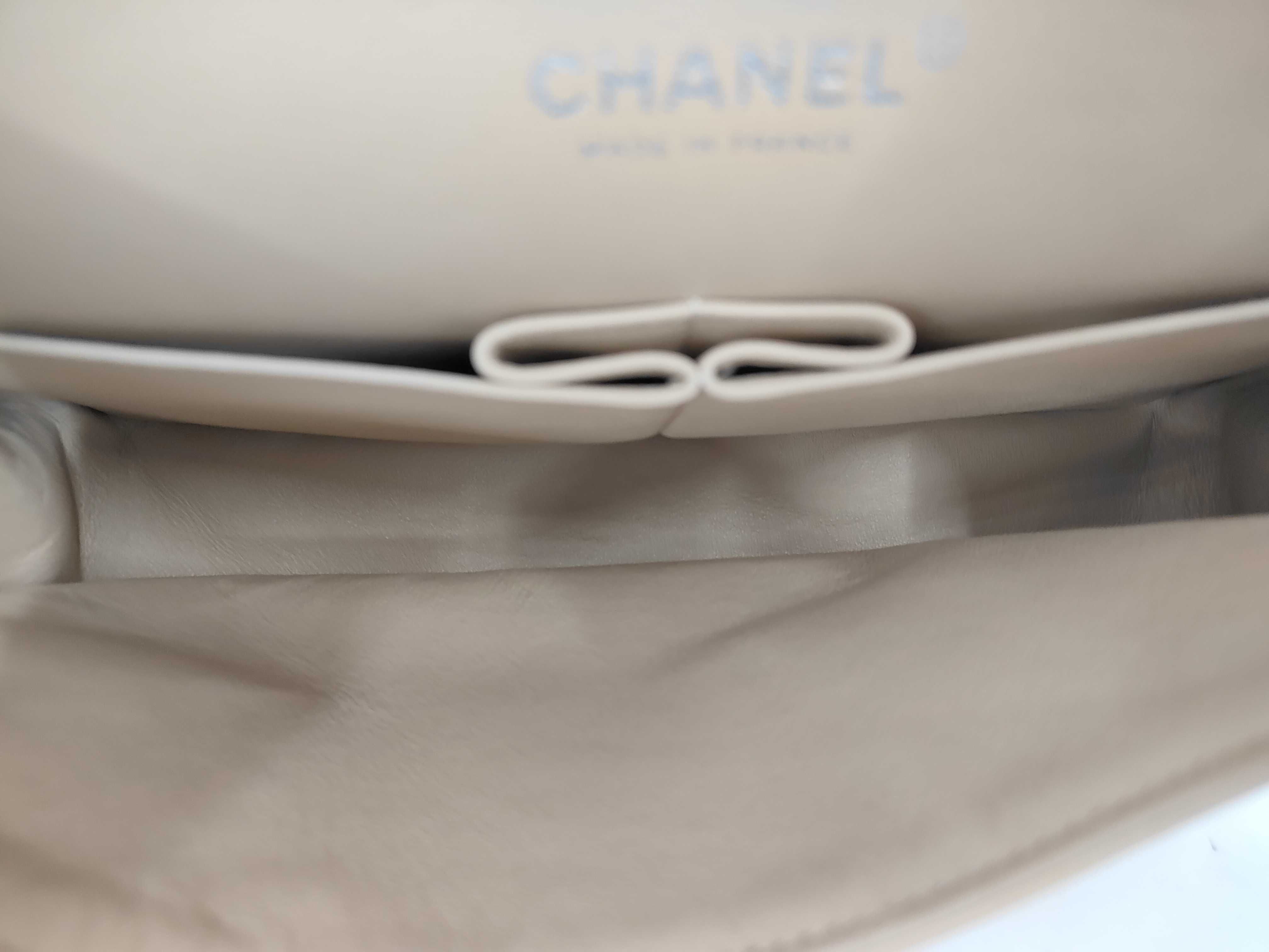 W-Flap 25 Chain Shoulder Bag, Matelassé Lambskin, Beige, SS Shoulder Bag — view 8