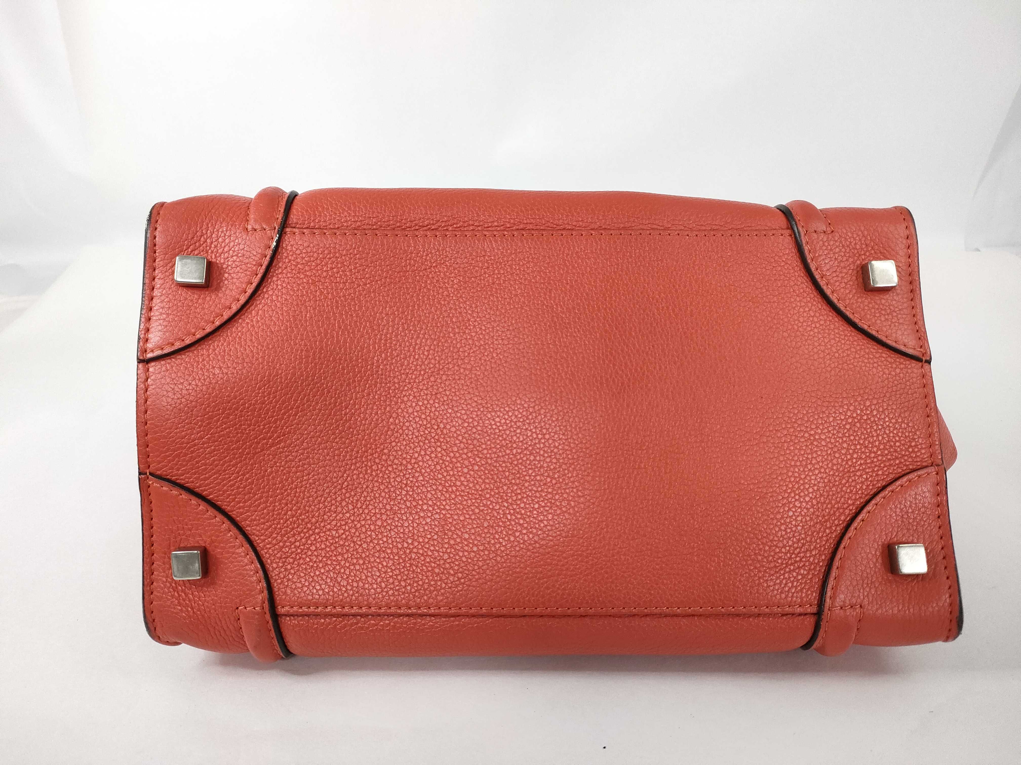 Luggage Micro Shopper Handbag Orange Handbag — view 7