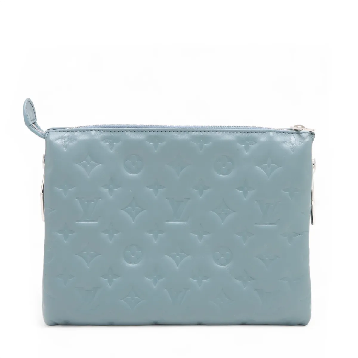 Monogram Embossed Coussin PM M58699 Blue RFID Reactive — view 2