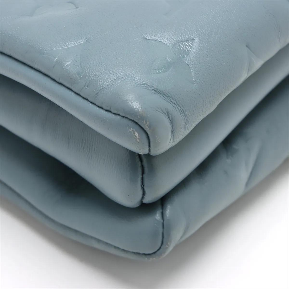 Monogram Embossed Coussin PM M58699 Blue RFID Reactive — view 11