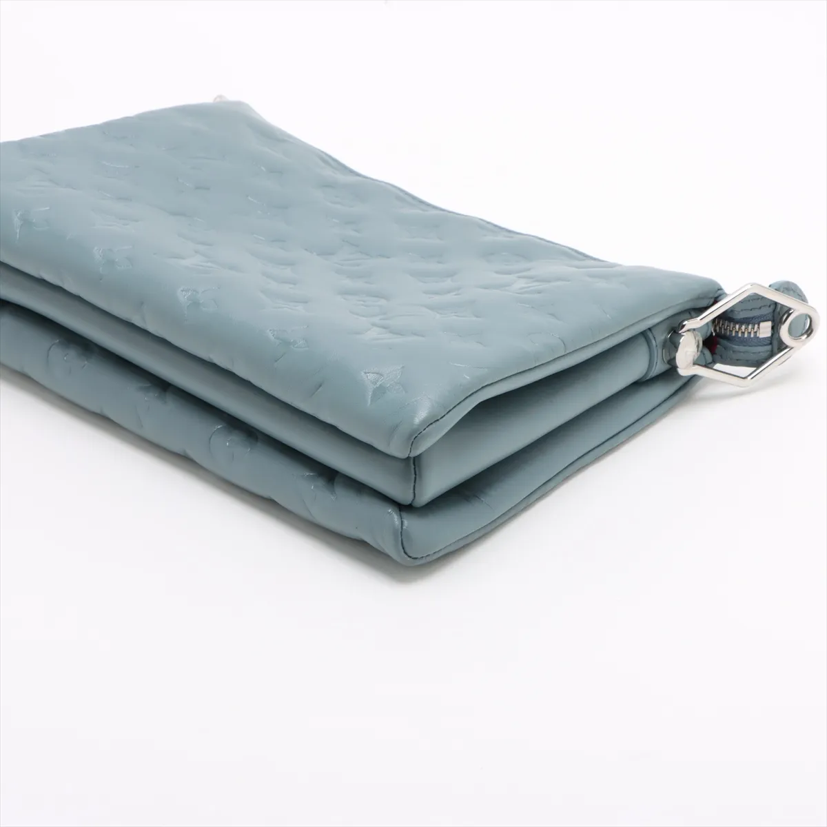 Monogram Embossed Coussin PM M58699 Blue RFID Reactive — view 3
