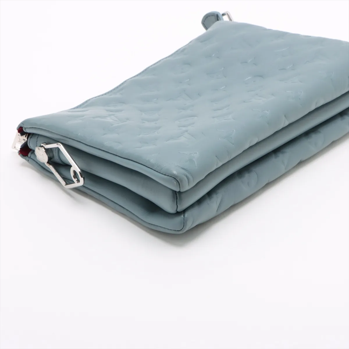 Monogram Embossed Coussin PM M58699 Blue RFID Reactive — view 4