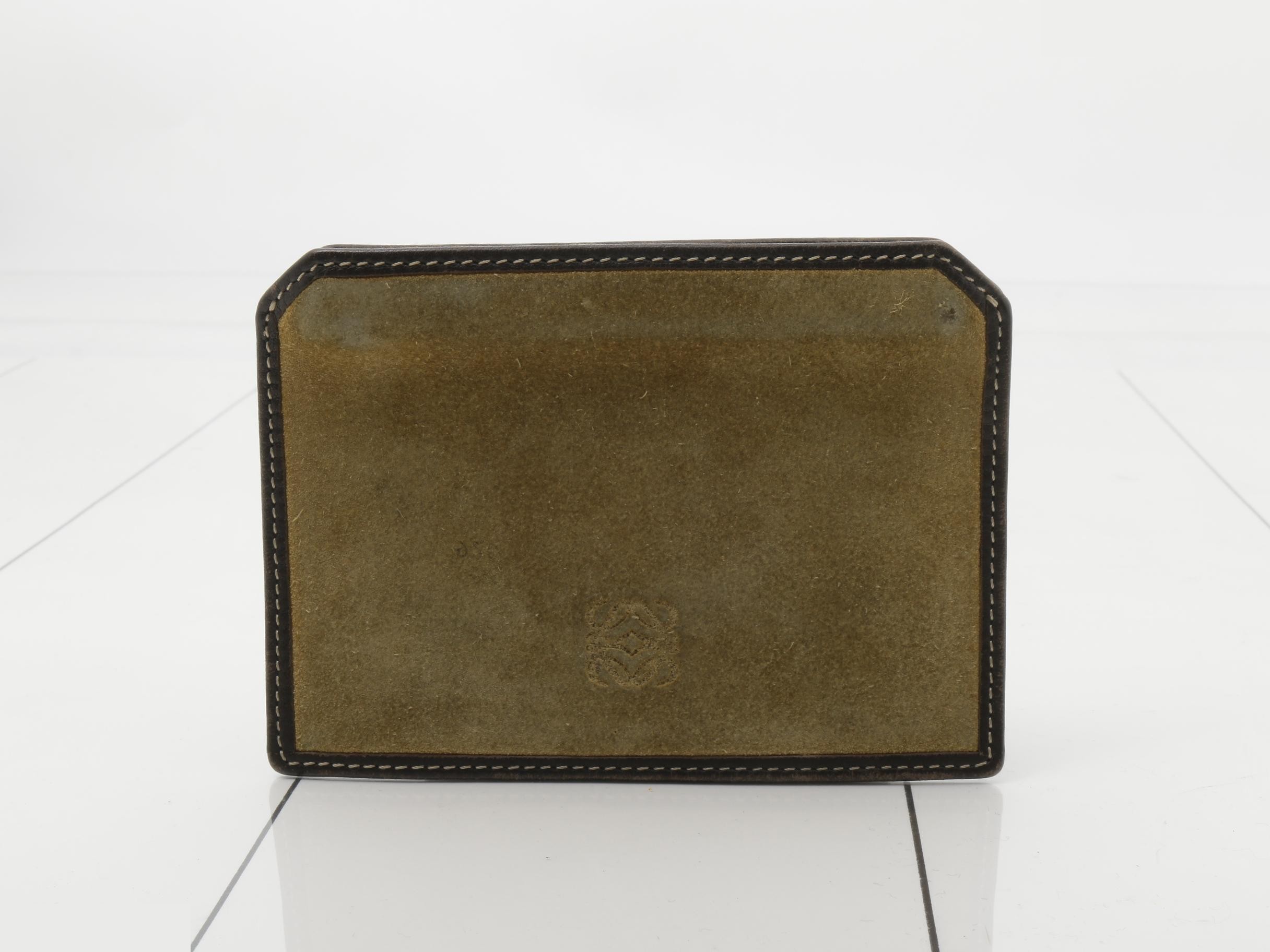 Suede coin case