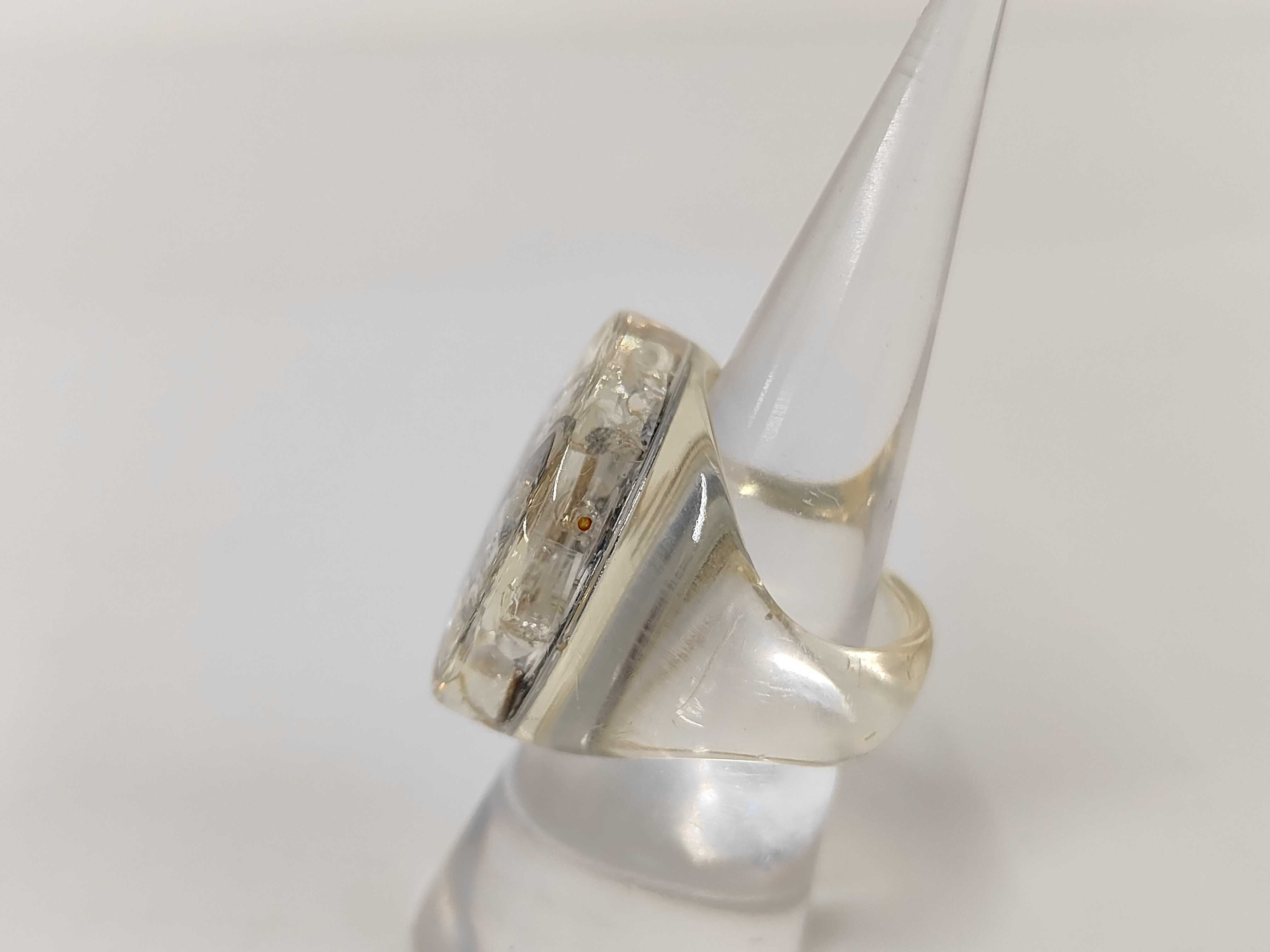 Coco Mark Clear Ring — view 2