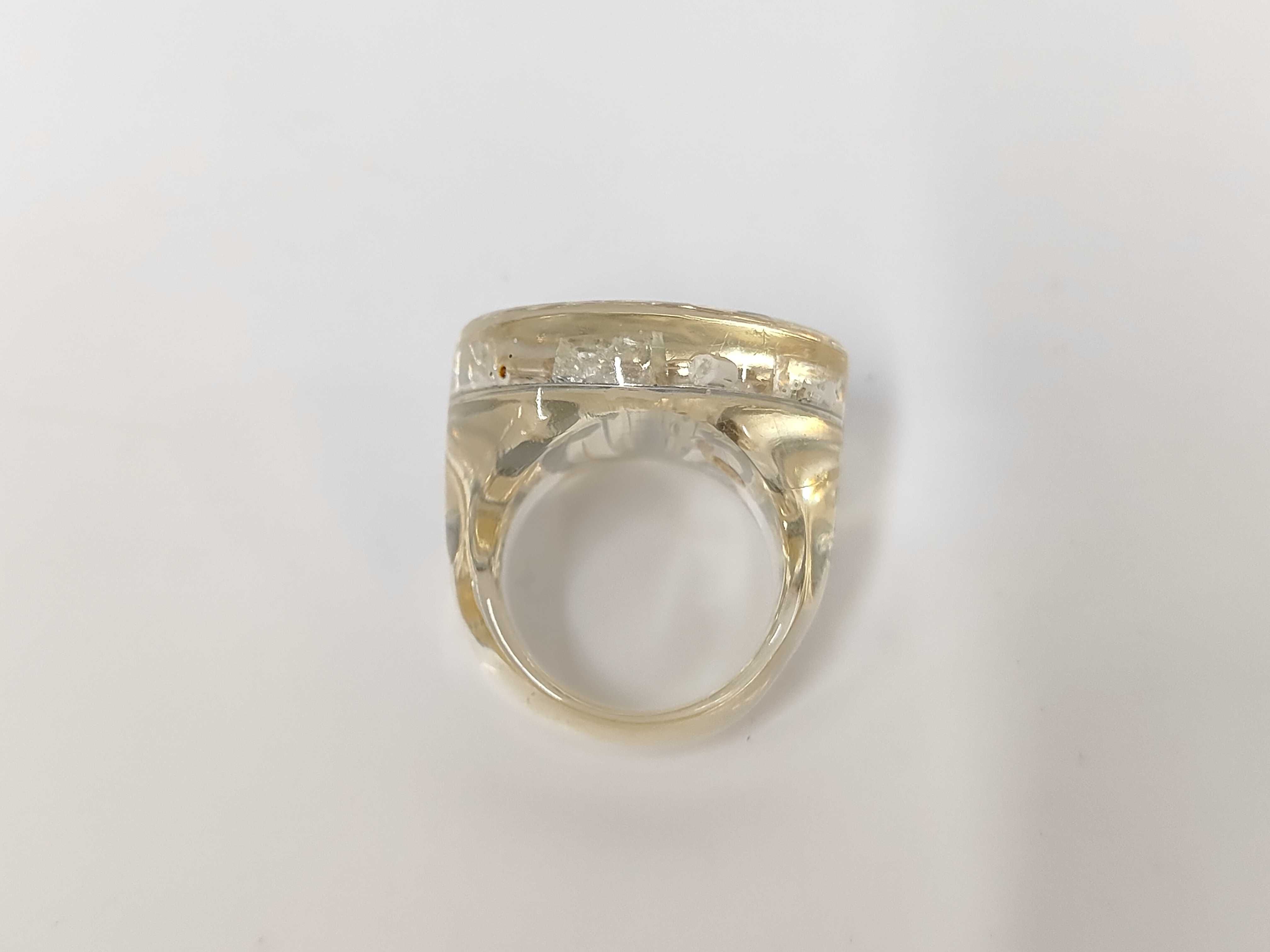 Coco Mark Clear Ring — view 5