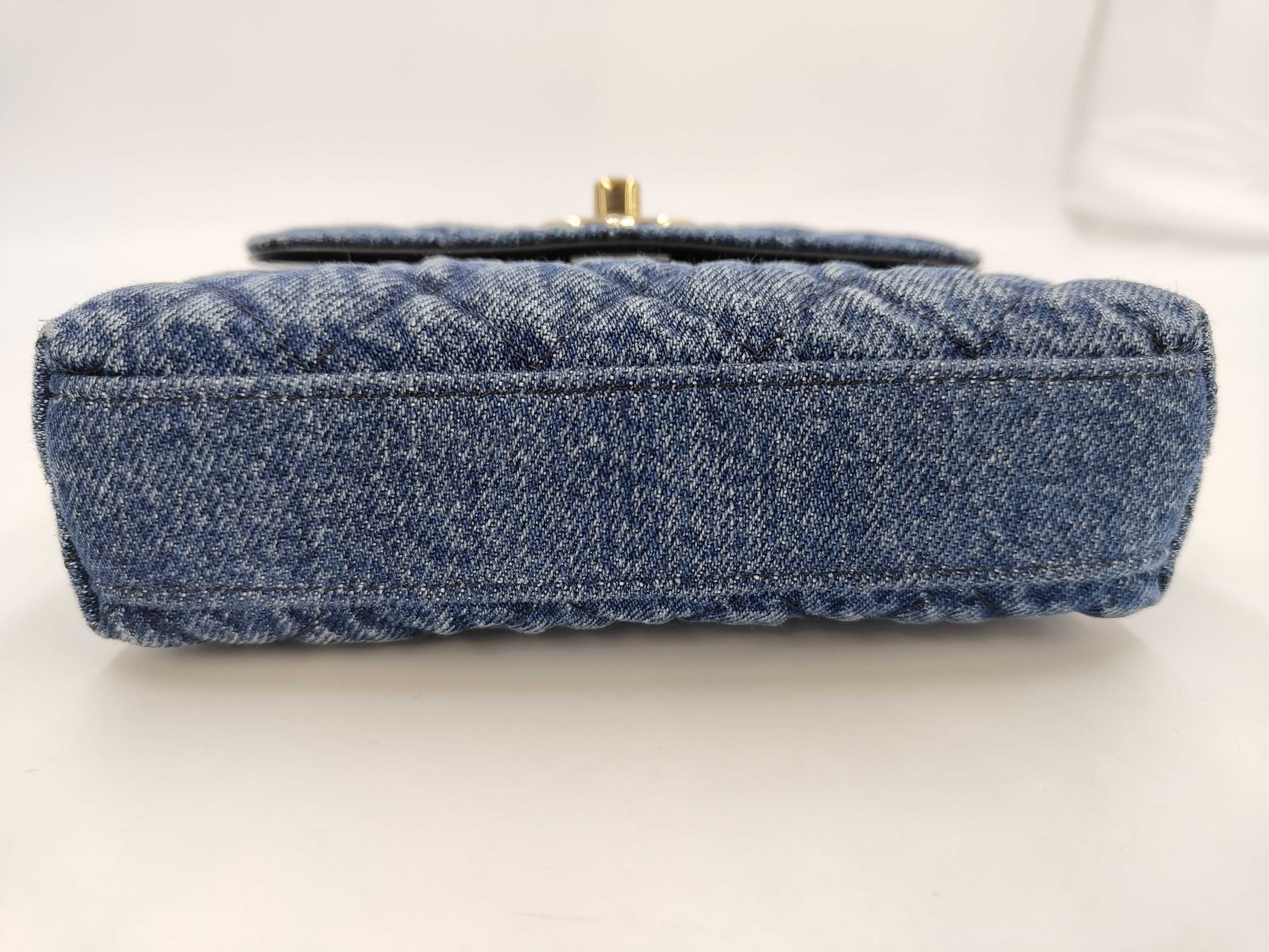 Coco Handle Mini Denim 2-Way Handbag (Random Serial Number) — view 7