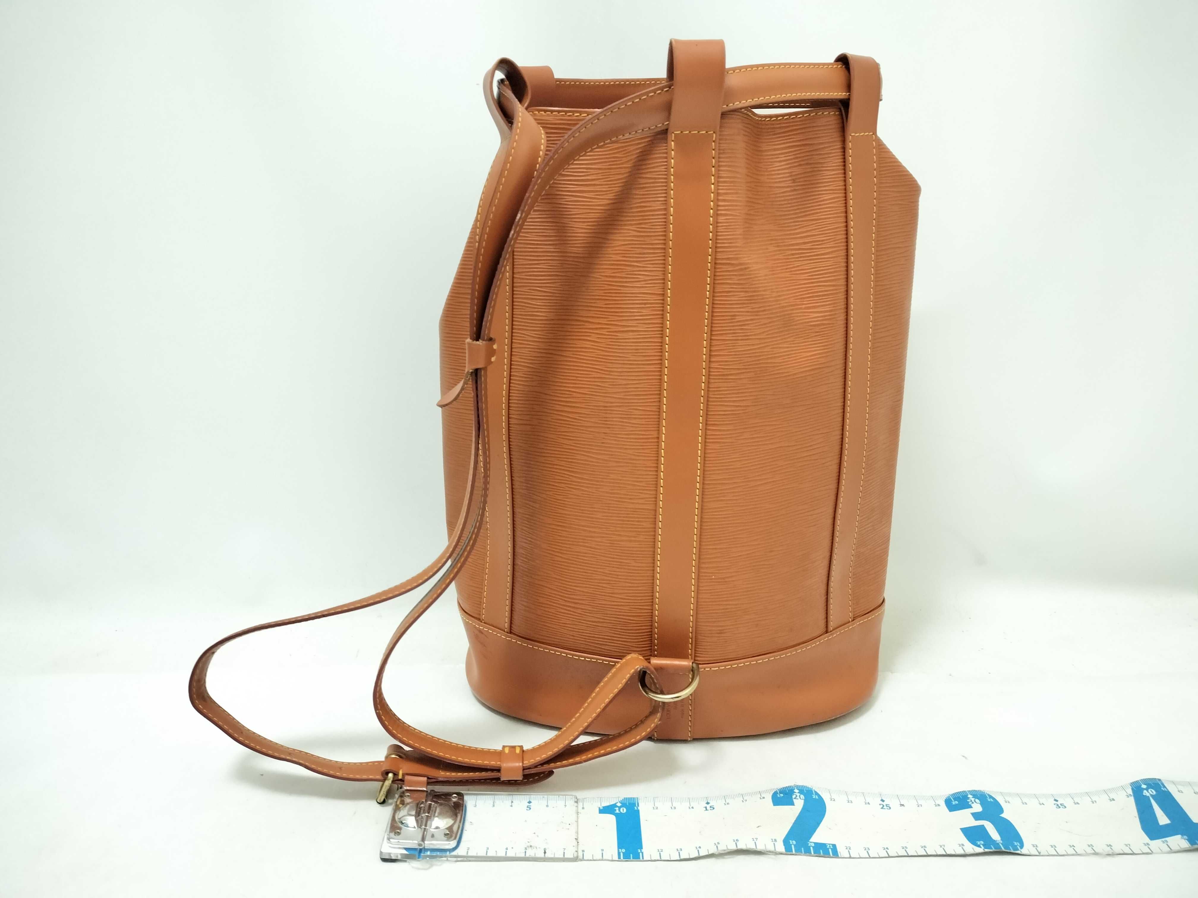 Epi Leather Shoulder Bag, Randonee PM, Brown, M43088 — view 2