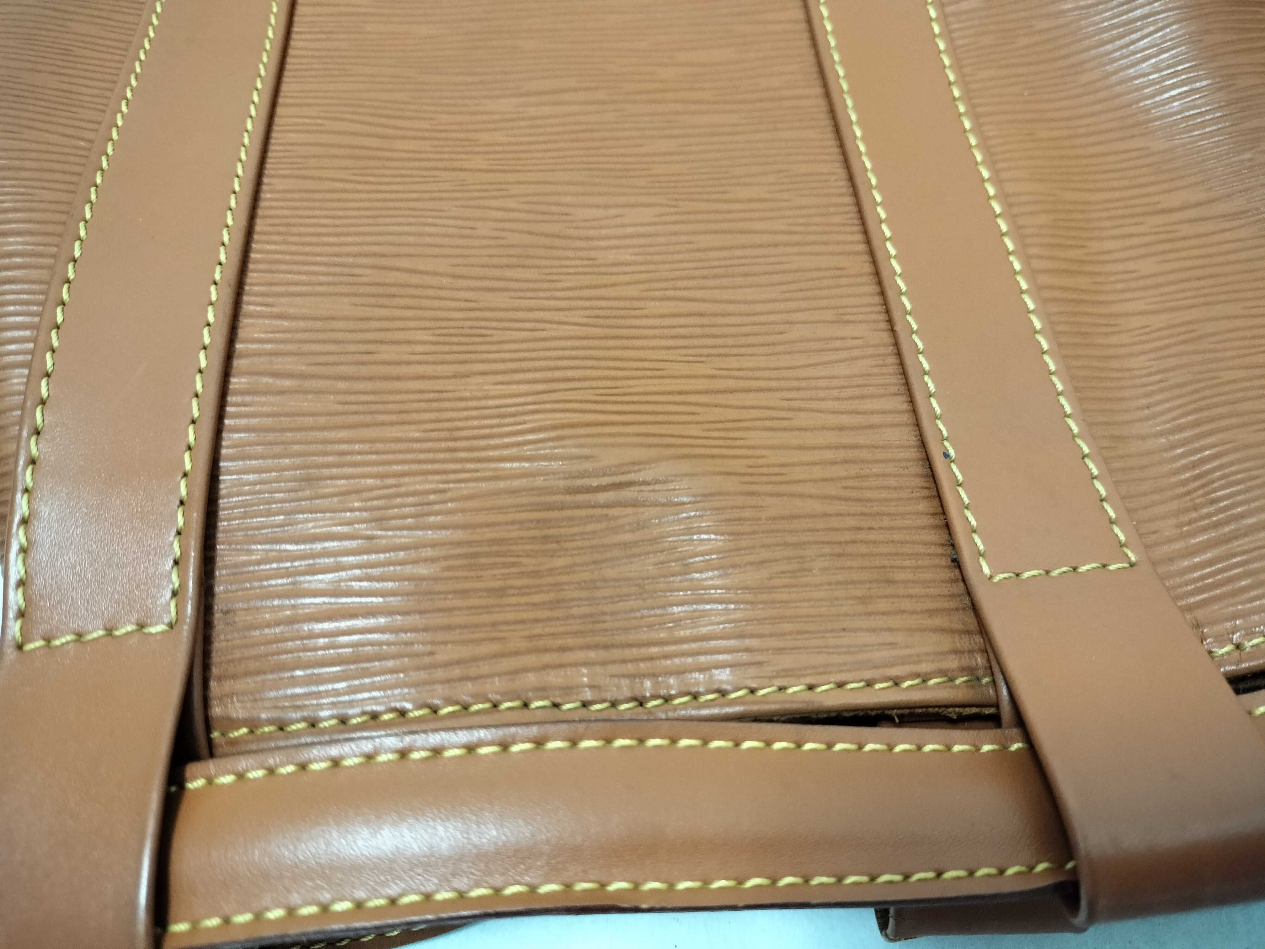 Epi Leather Shoulder Bag, Randonee PM, Brown, M43088 — view 12