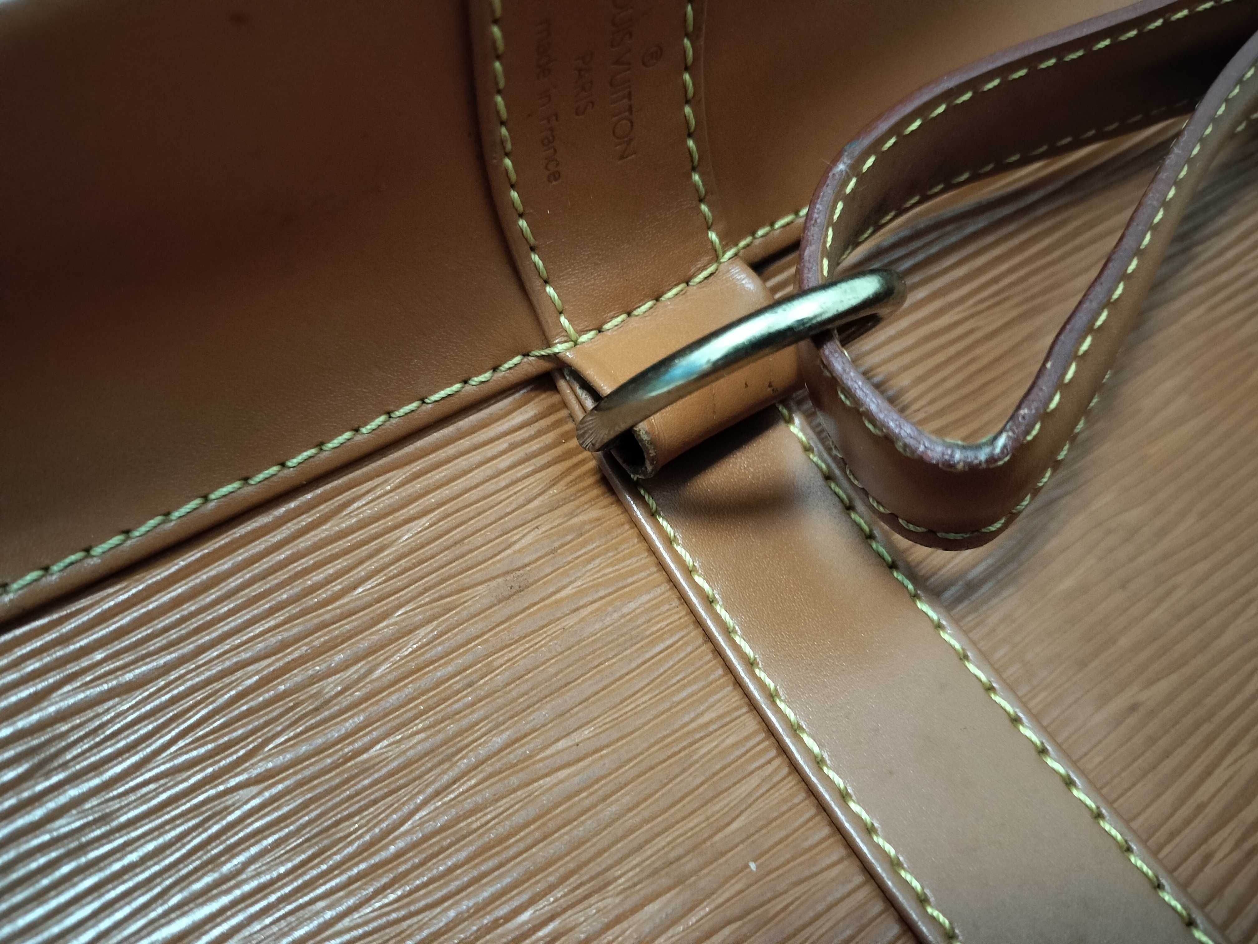 Epi Leather Shoulder Bag, Randonee PM, Brown, M43088 — view 5