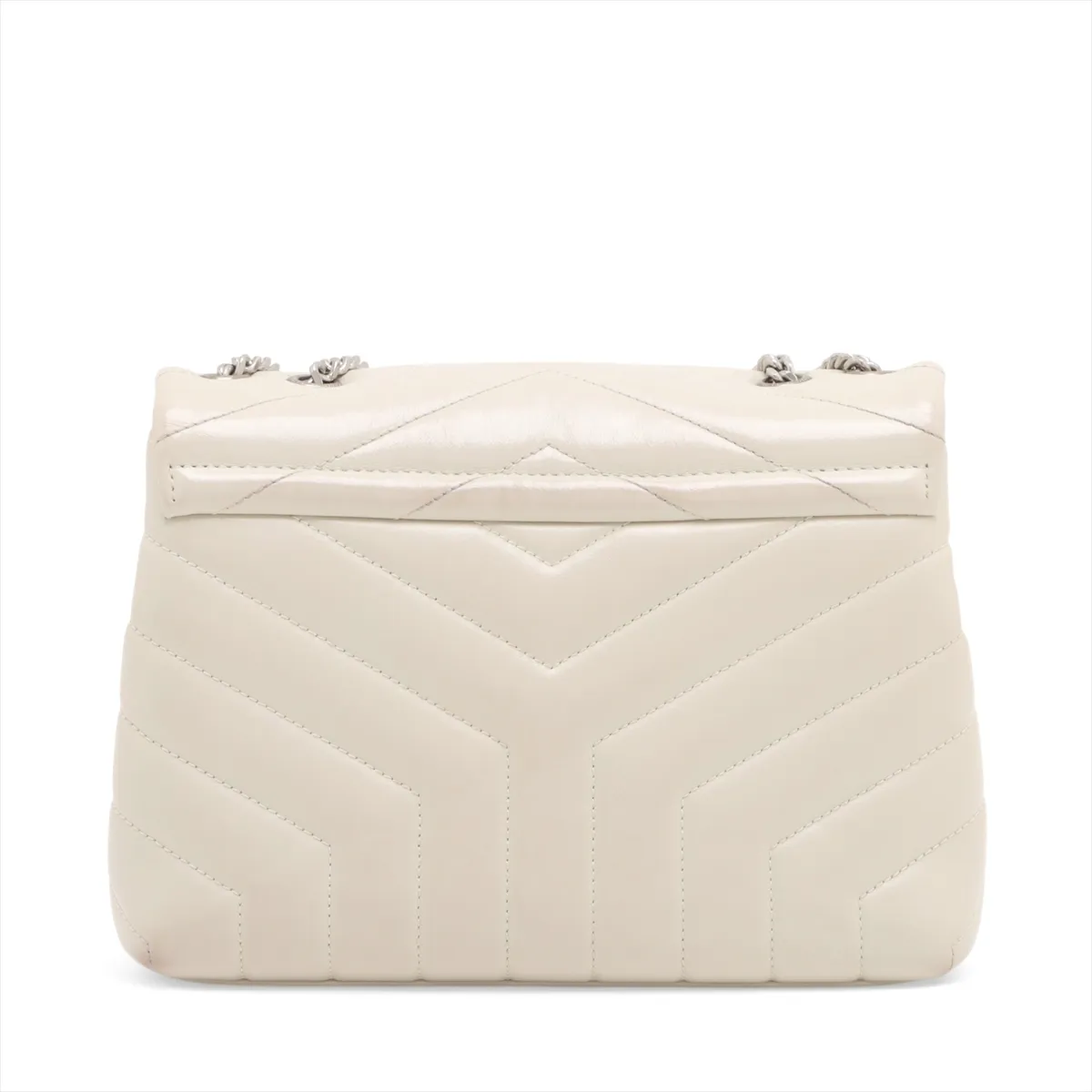 Loulou Leather Chain Shoulder Bag, Beige, 494699 — view 2