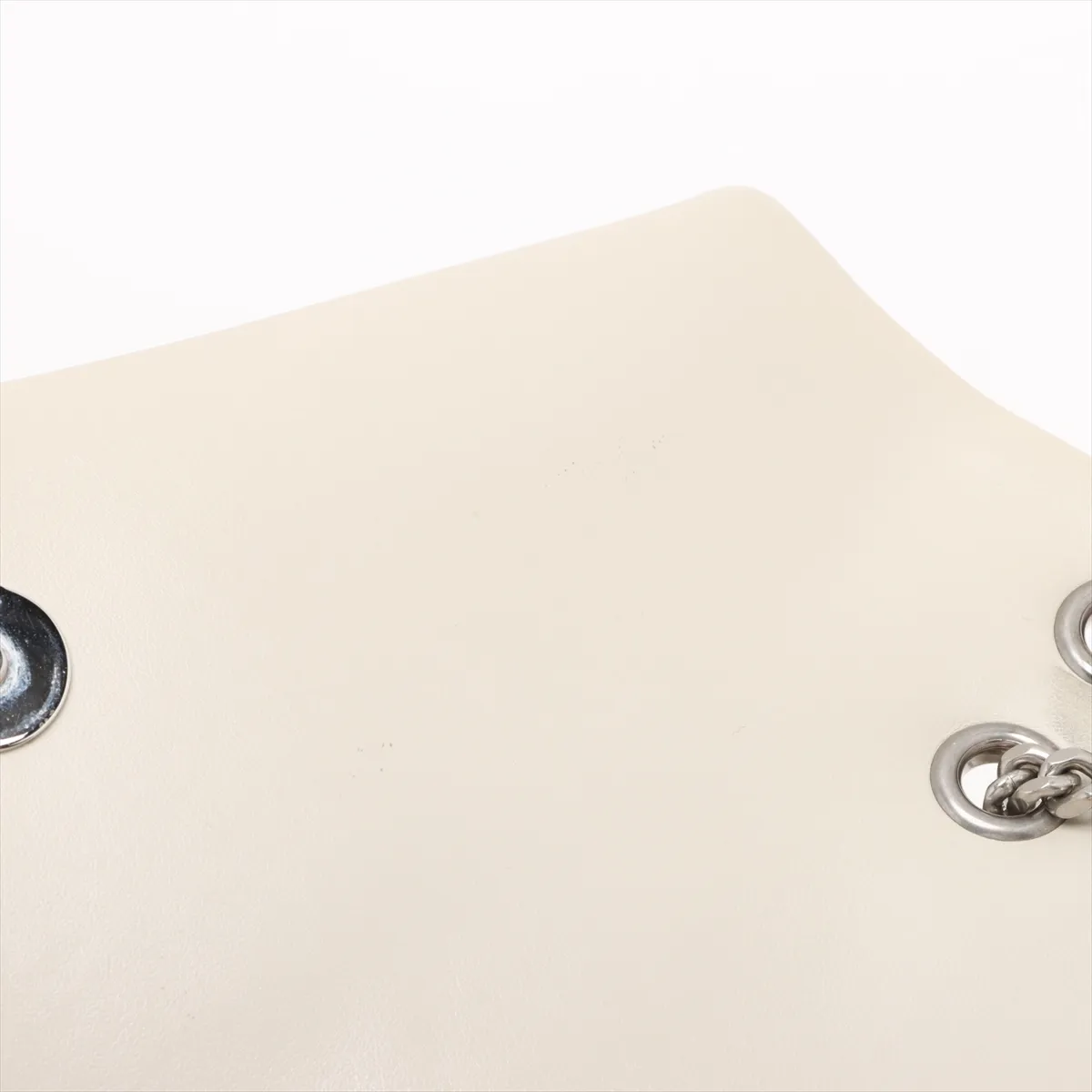 Loulou Leather Chain Shoulder Bag, Beige, 494699 — view 12