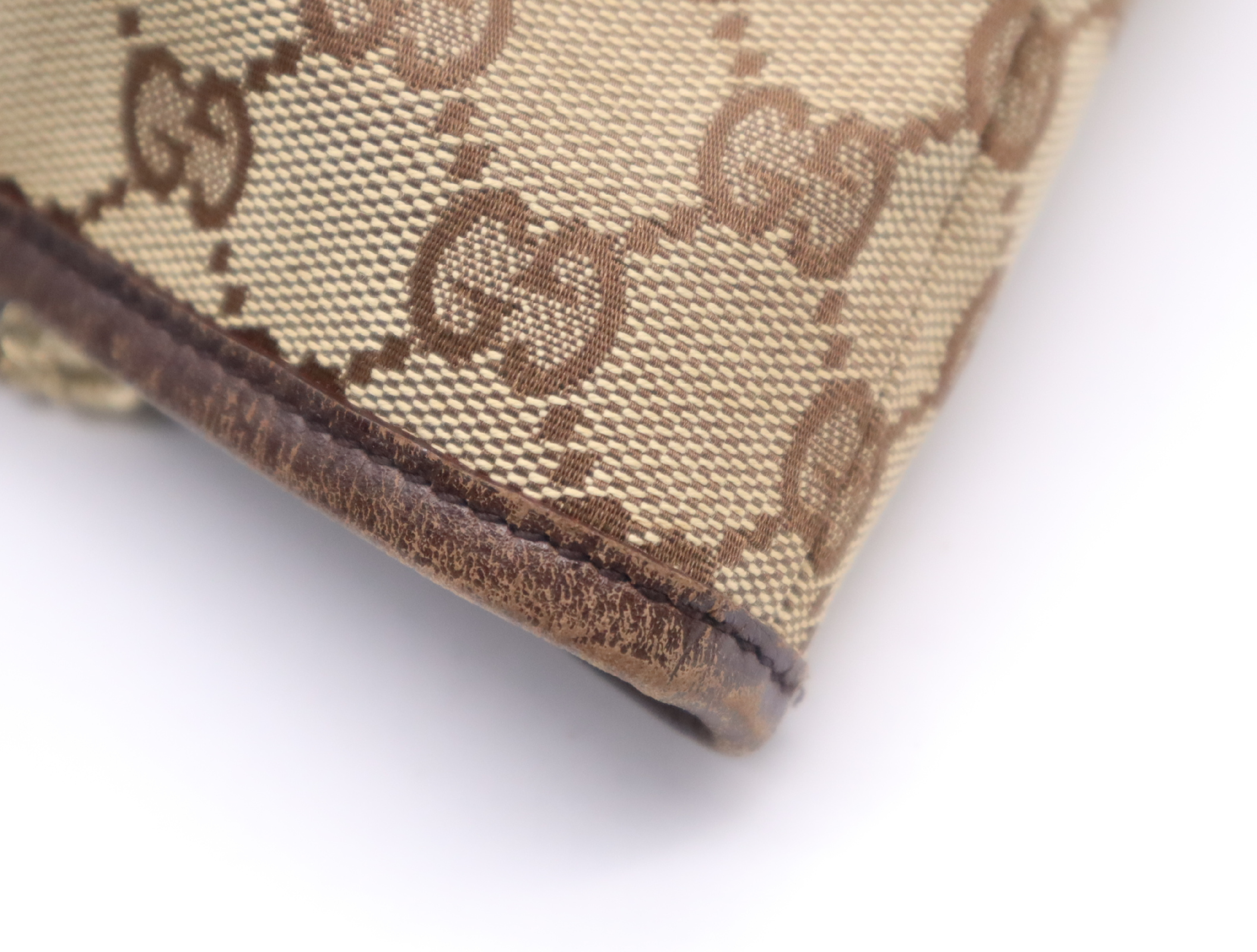 137396 GG Canvas Tote Bag, Sherry Line, Beige/Brown, with Charm, 467891 Tote Bag — view 11