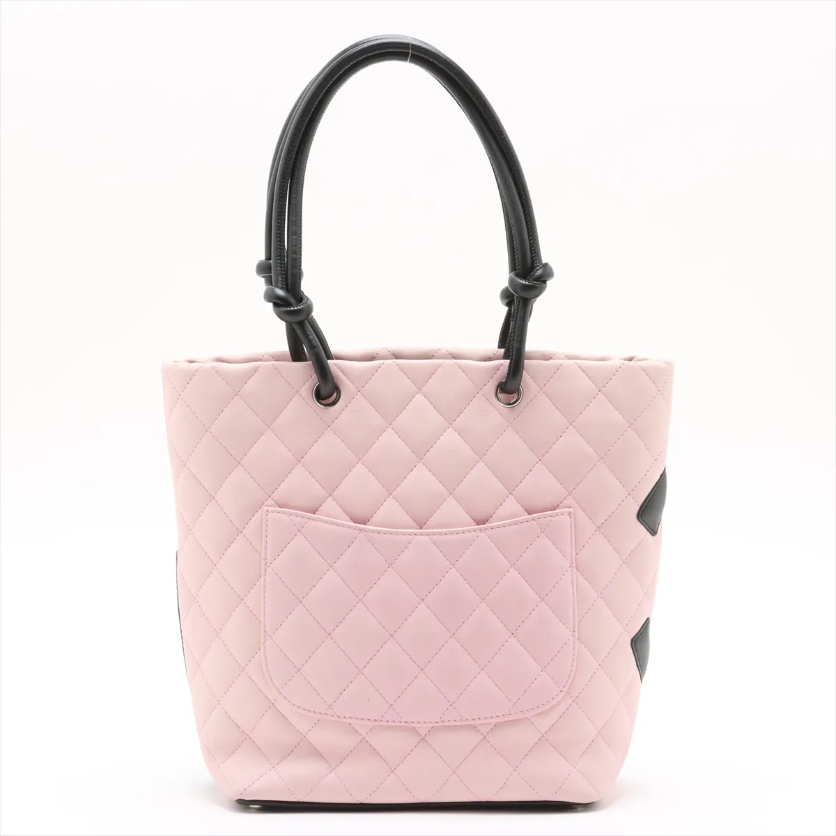 Cambon Line Lambskin Tote Bag Pink Silver Hardware 9669942 No. 9 — view 2