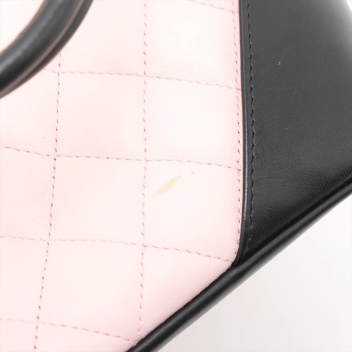 Cambon Line Lambskin Tote Bag Pink Silver Hardware 9669942 No. 9 — view 13