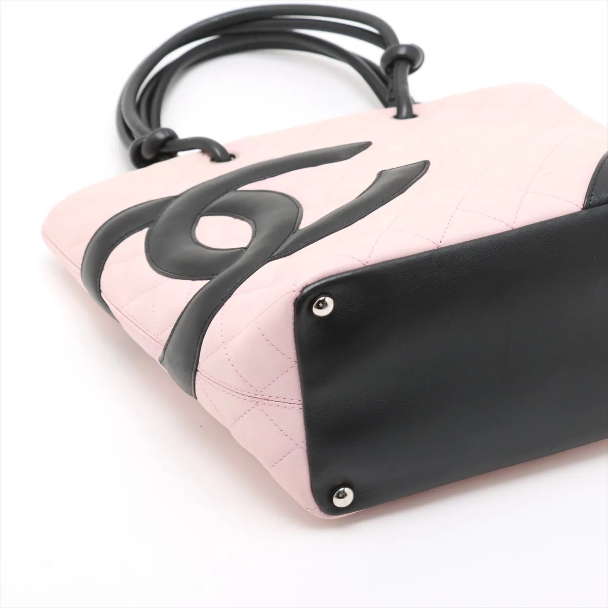 Cambon Line Lambskin Tote Bag Pink Silver Hardware 9669942 No. 9 — view 4