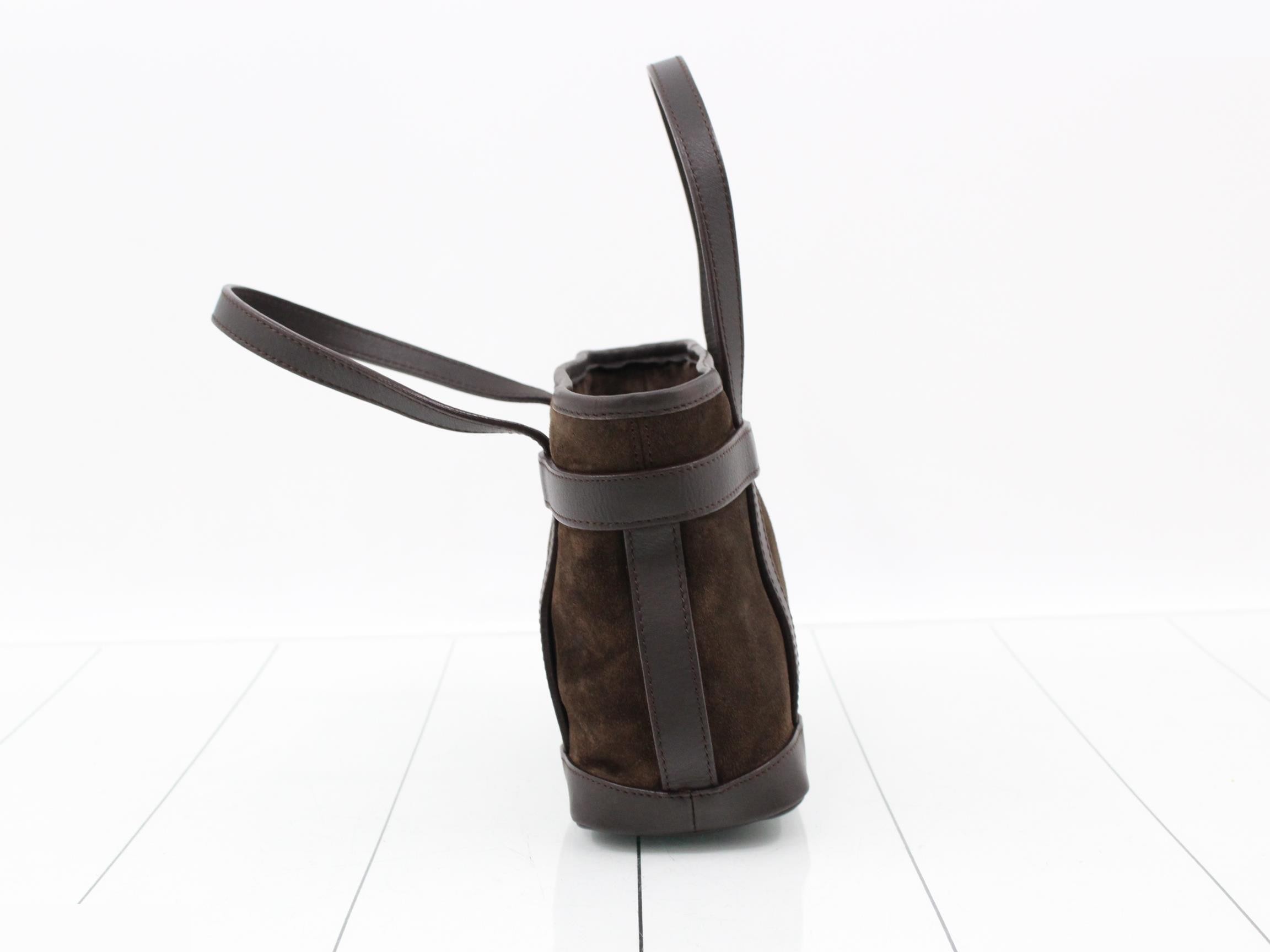 Anagram Suede Brown Handbag 305 — view 4