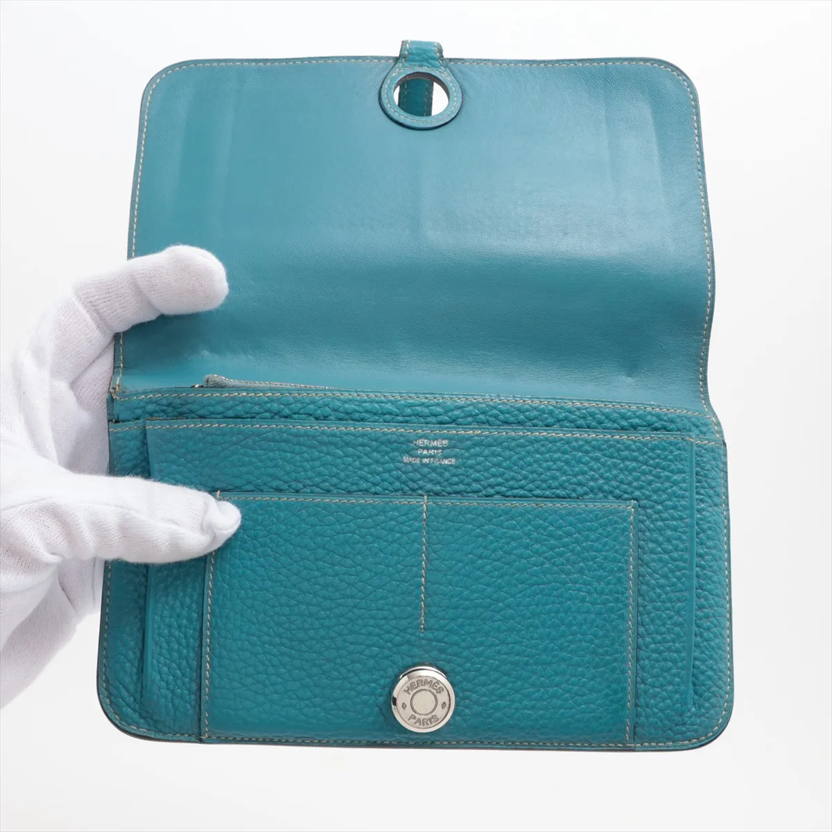 Dogon GM Togo Long Wallet Blue Silver Hardware K:2007 — view 3
