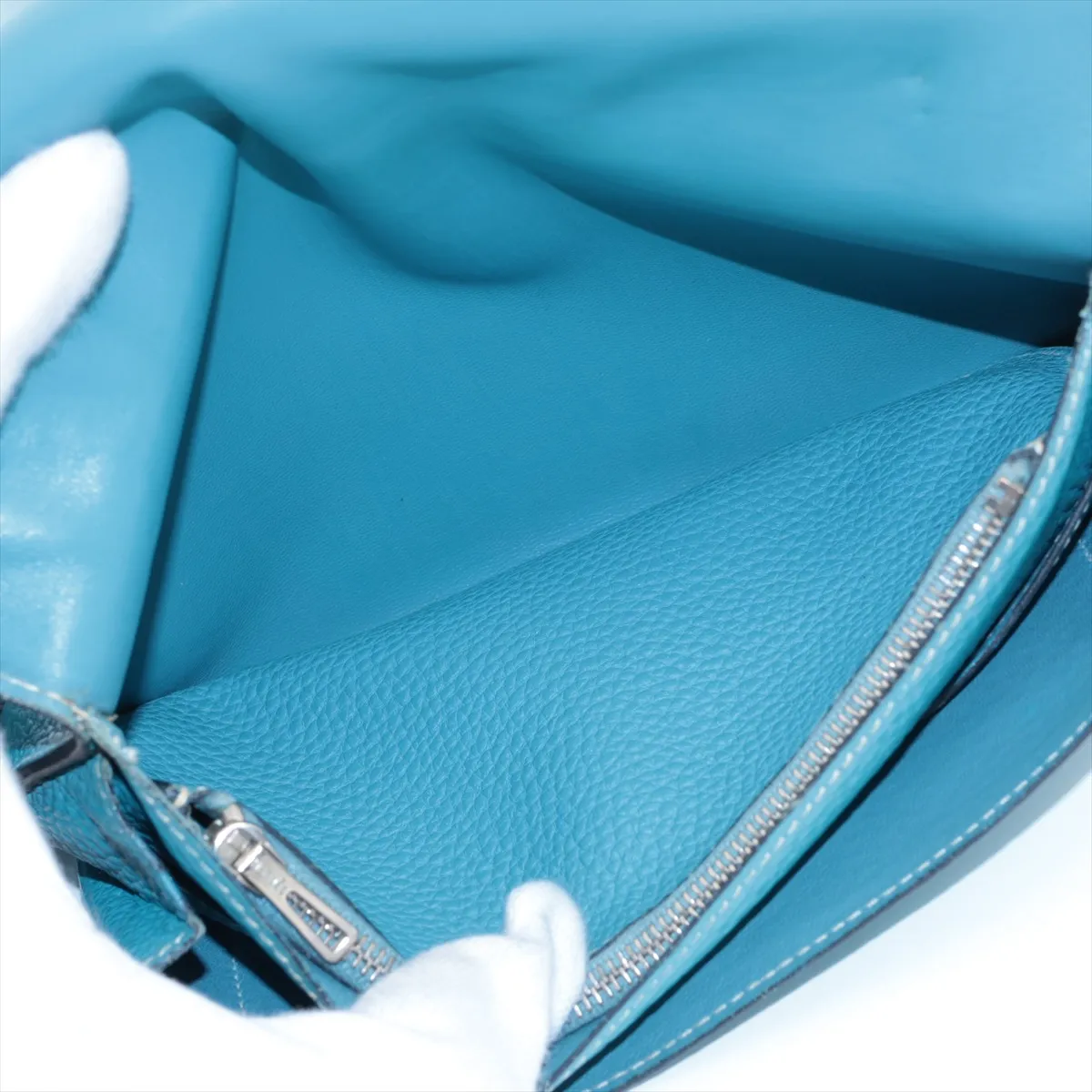 Dogon GM Togo Long Wallet Blue Silver Hardware K:2007 — view 5