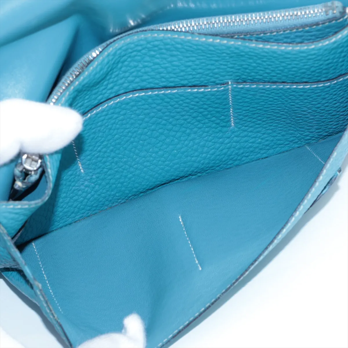 Dogon GM Togo Long Wallet Blue Silver Hardware K:2007 — view 7