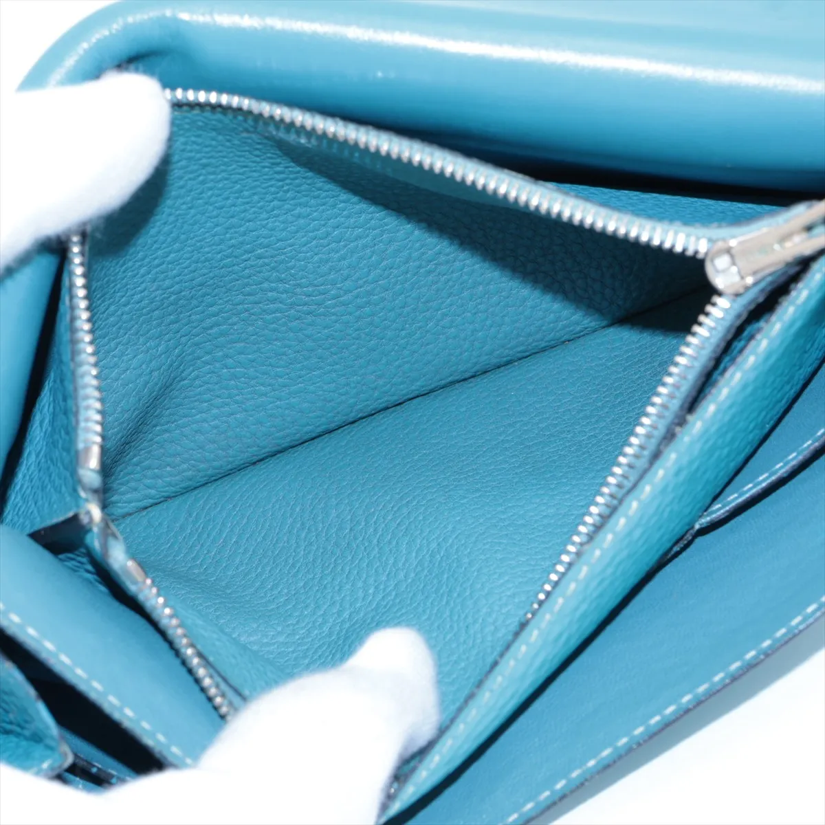 Dogon GM Togo Long Wallet Blue Silver Hardware K:2007 — view 8