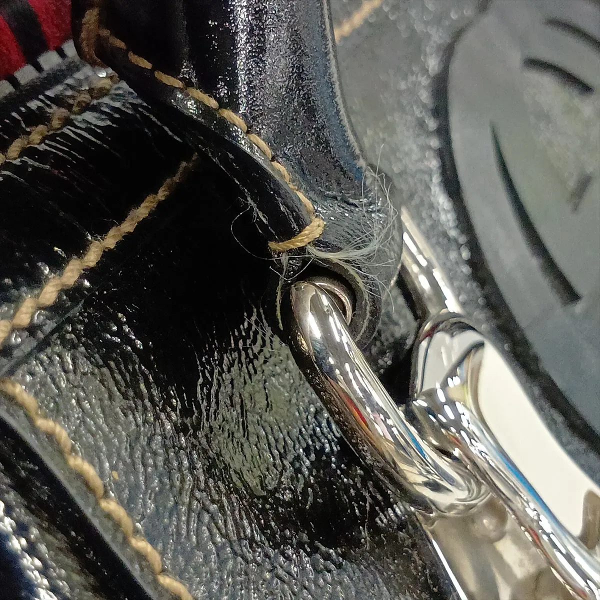 Interlocking G 181525 Leather Boston Bag, Black — view 11