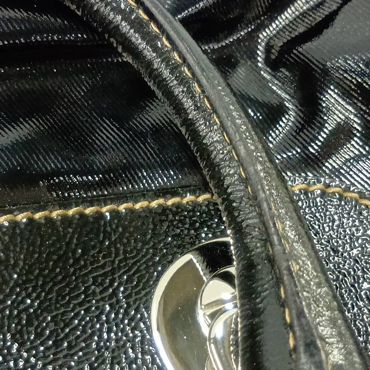 Interlocking G 181525 Leather Boston Bag, Black — view 10