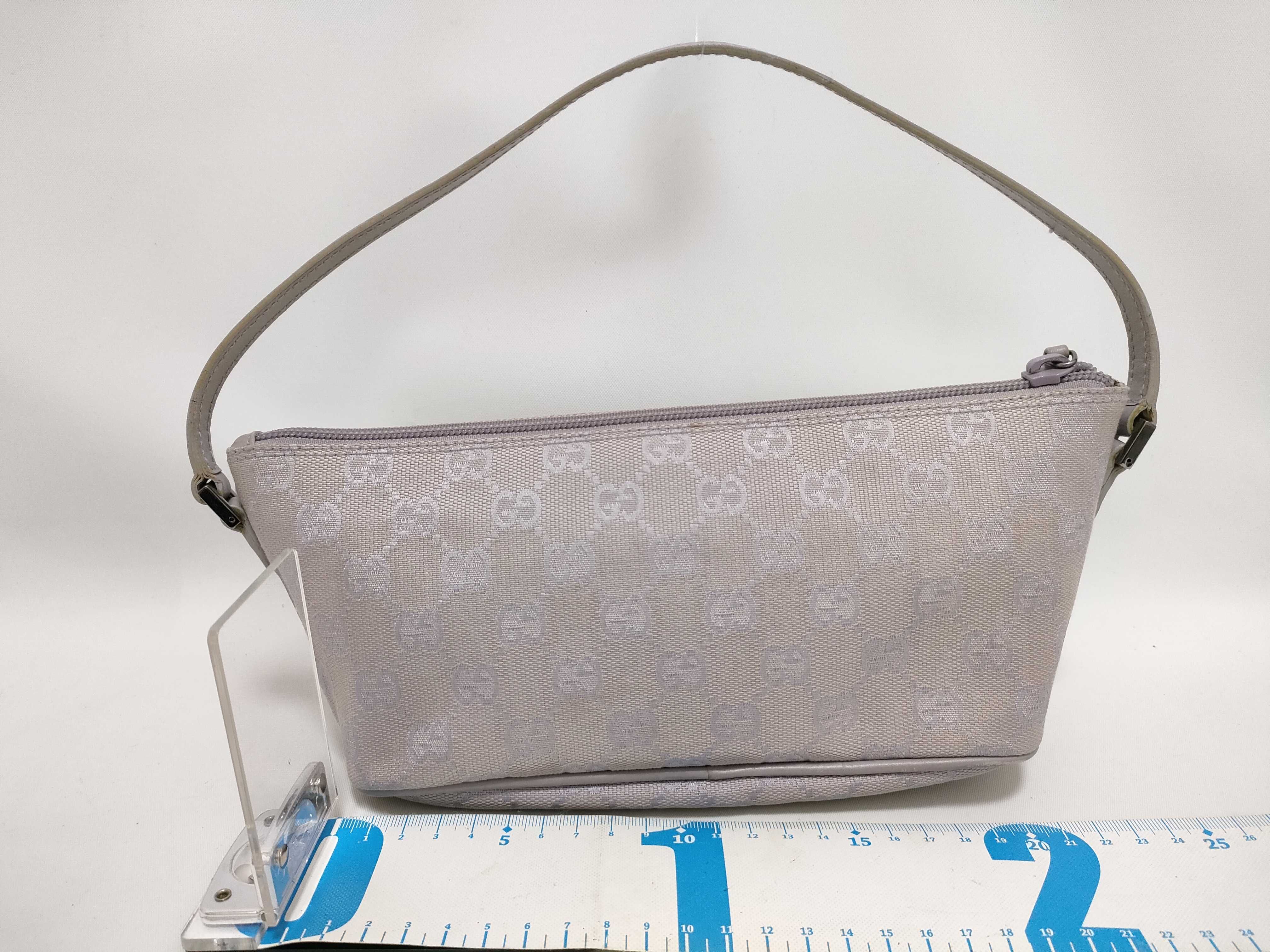 GG Canvas Accessory Pouch Handbag (07198 Purple) — view 2