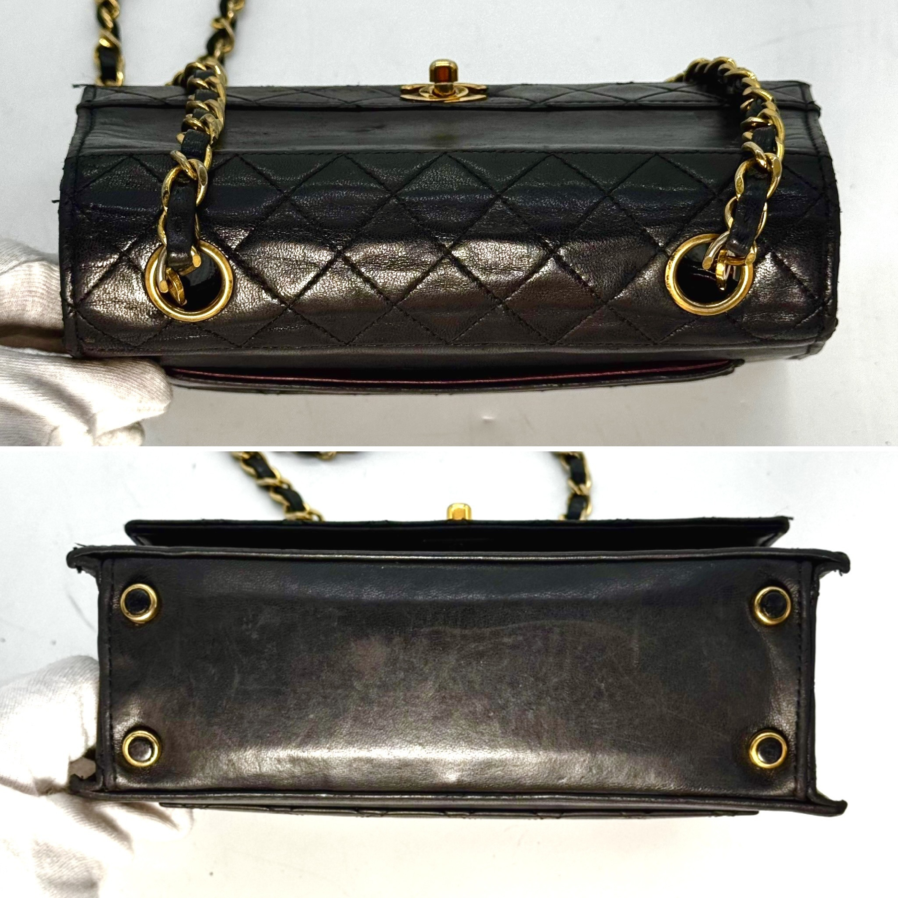 Mini Matelassé Lambskin Trapezoid Chain Turnlock Shoulder Bag 1593550 Shoulder Bag — view 7