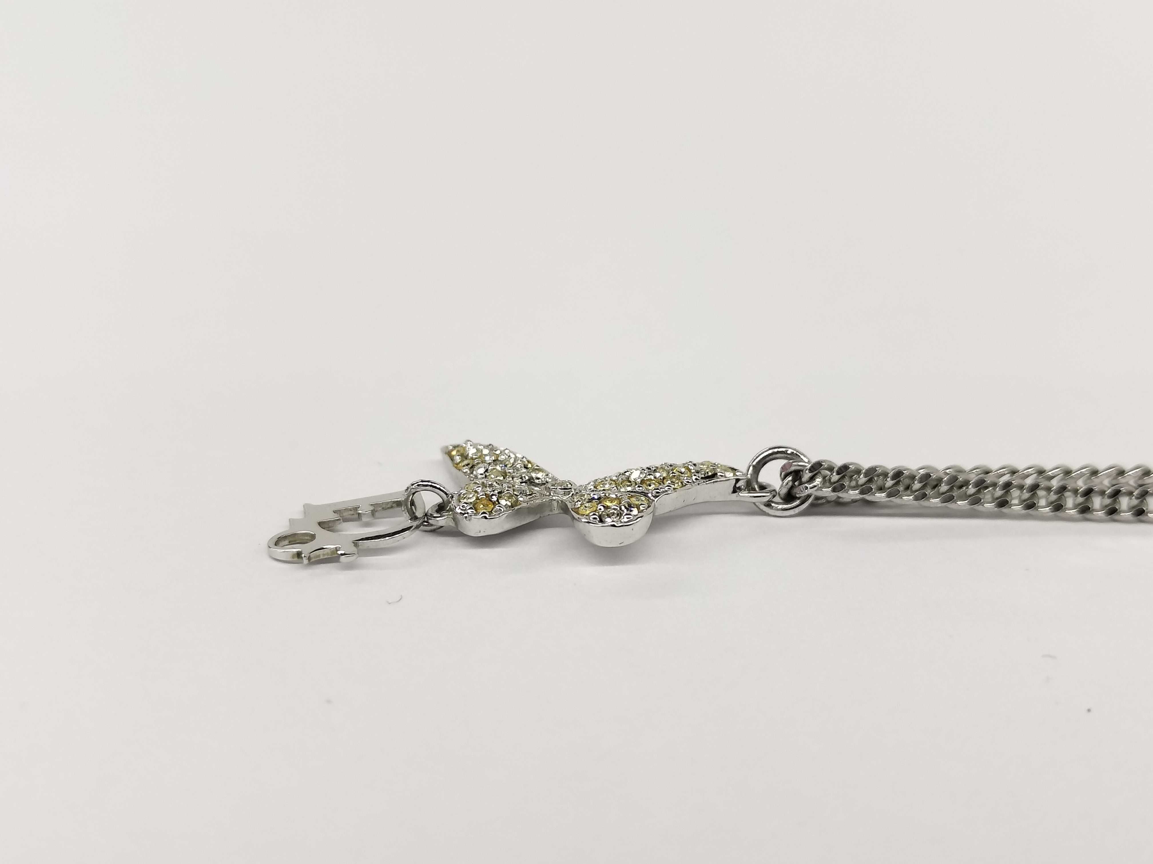 Butterfly Rhinestone Necklace — view 3