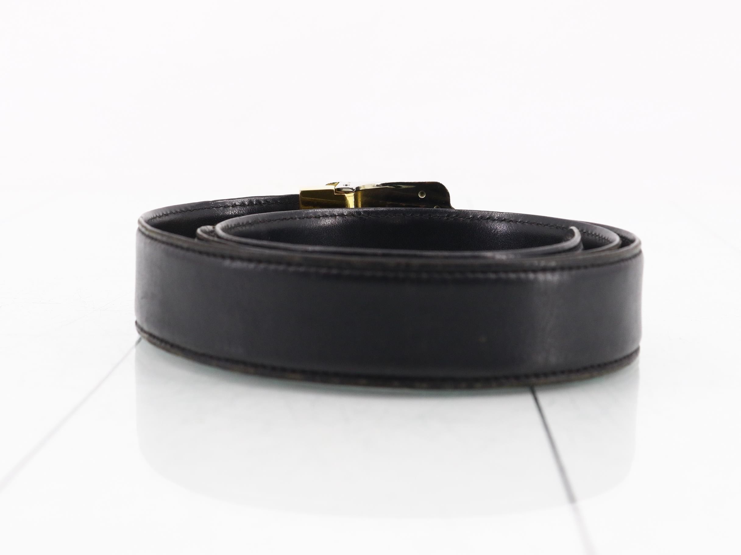 Must Line Leather Belt, Black — view 2