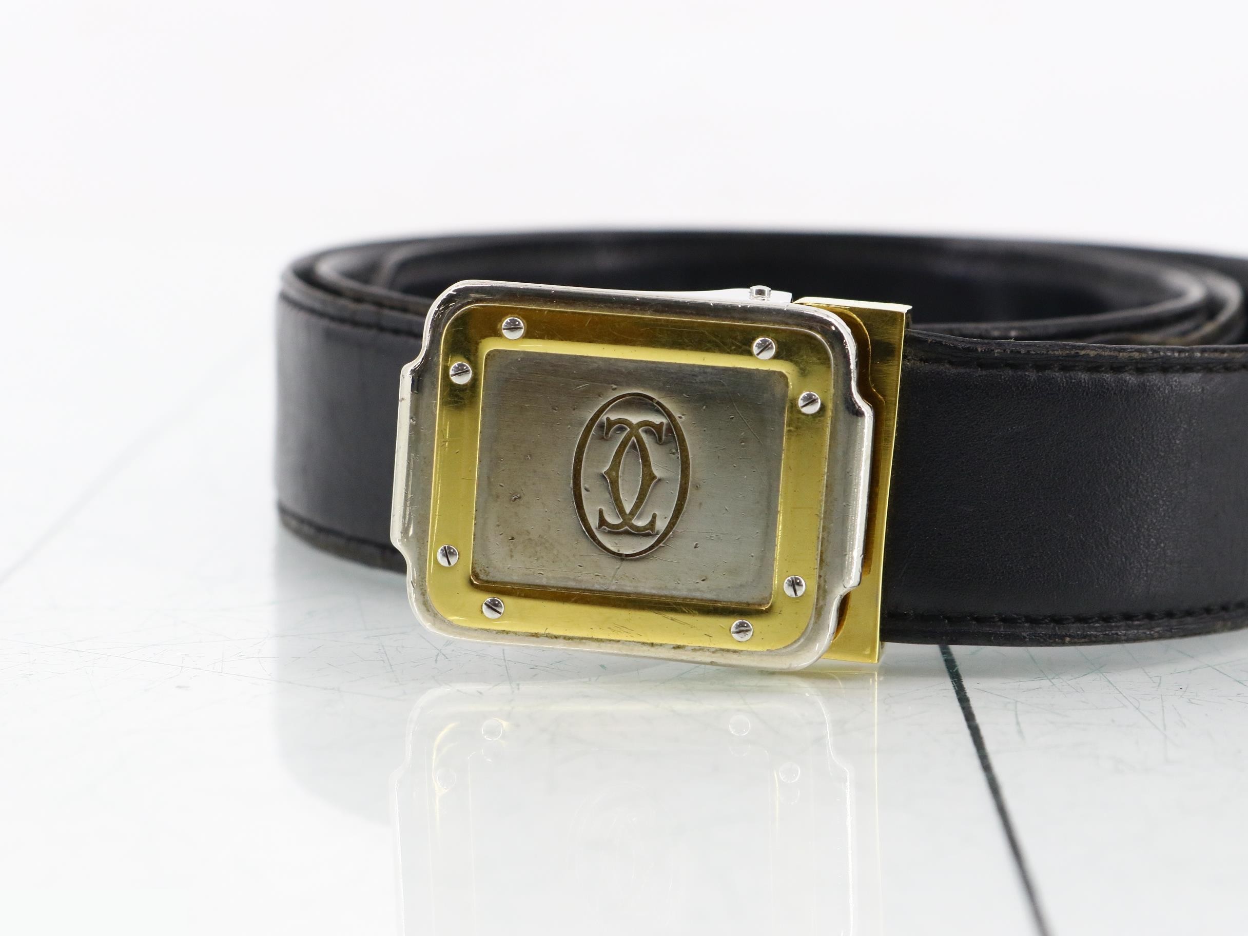 Must Line Leather Belt, Black — view 3
