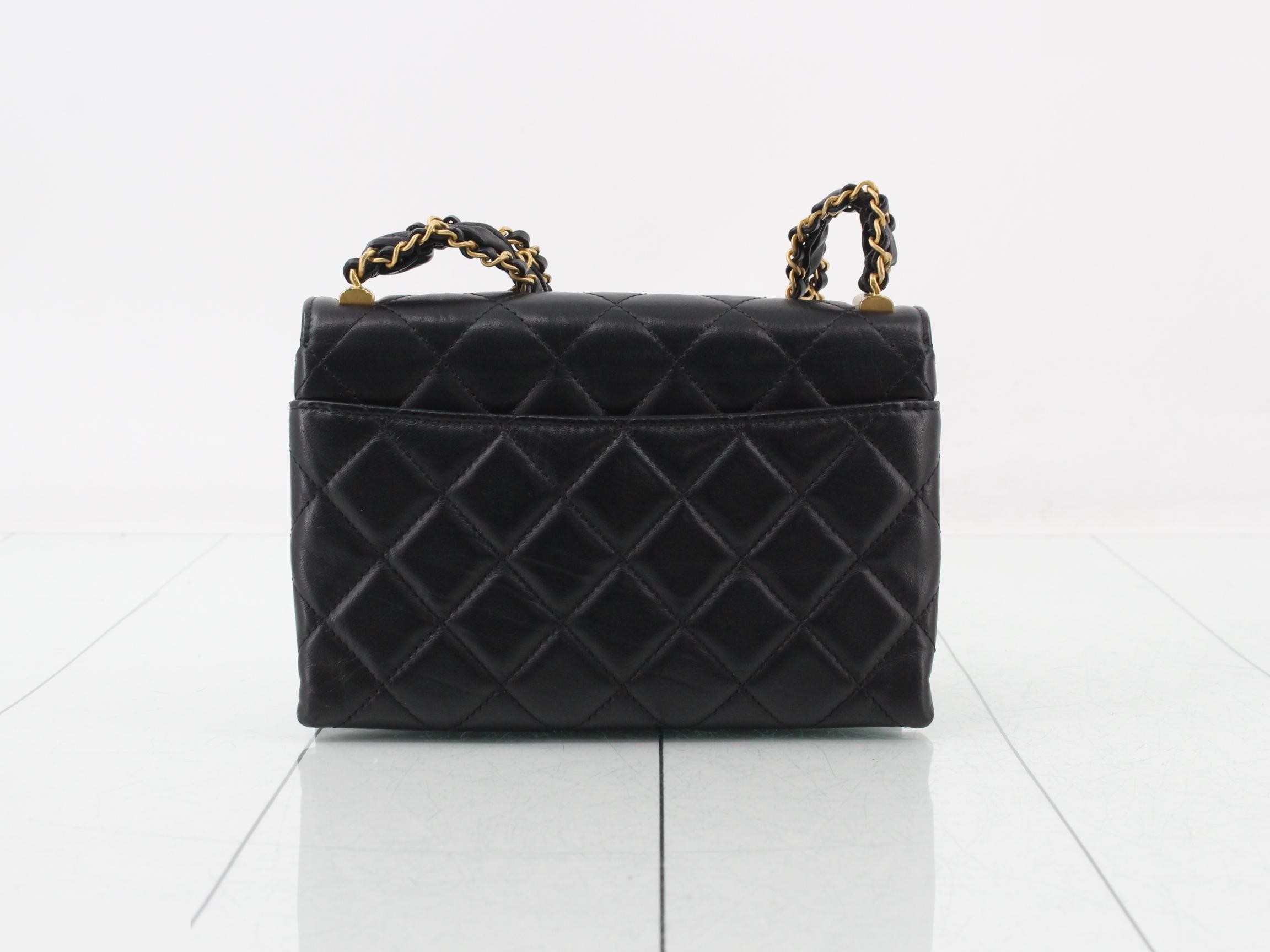 Matelassé Lambskin Coco Mark Chain Shoulder Bag — view 2