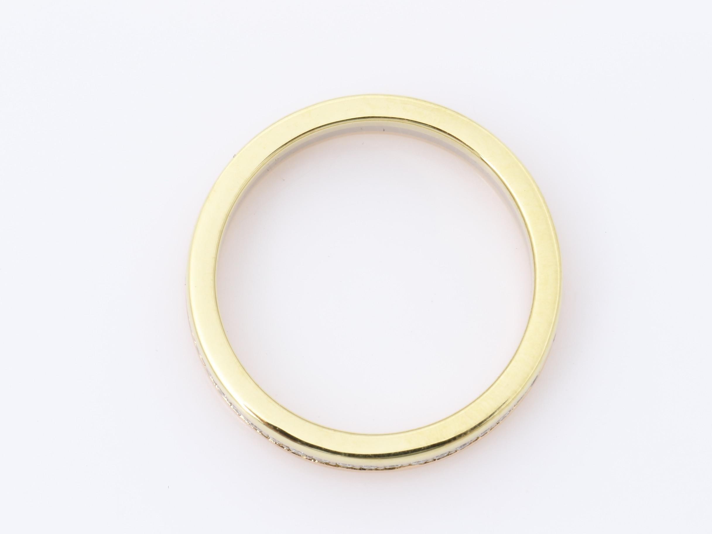 Vendome Three-Line Ring with Diamonds, White Gold, Yellow Gold, Pink Gold, 750, 3.7g — view 5