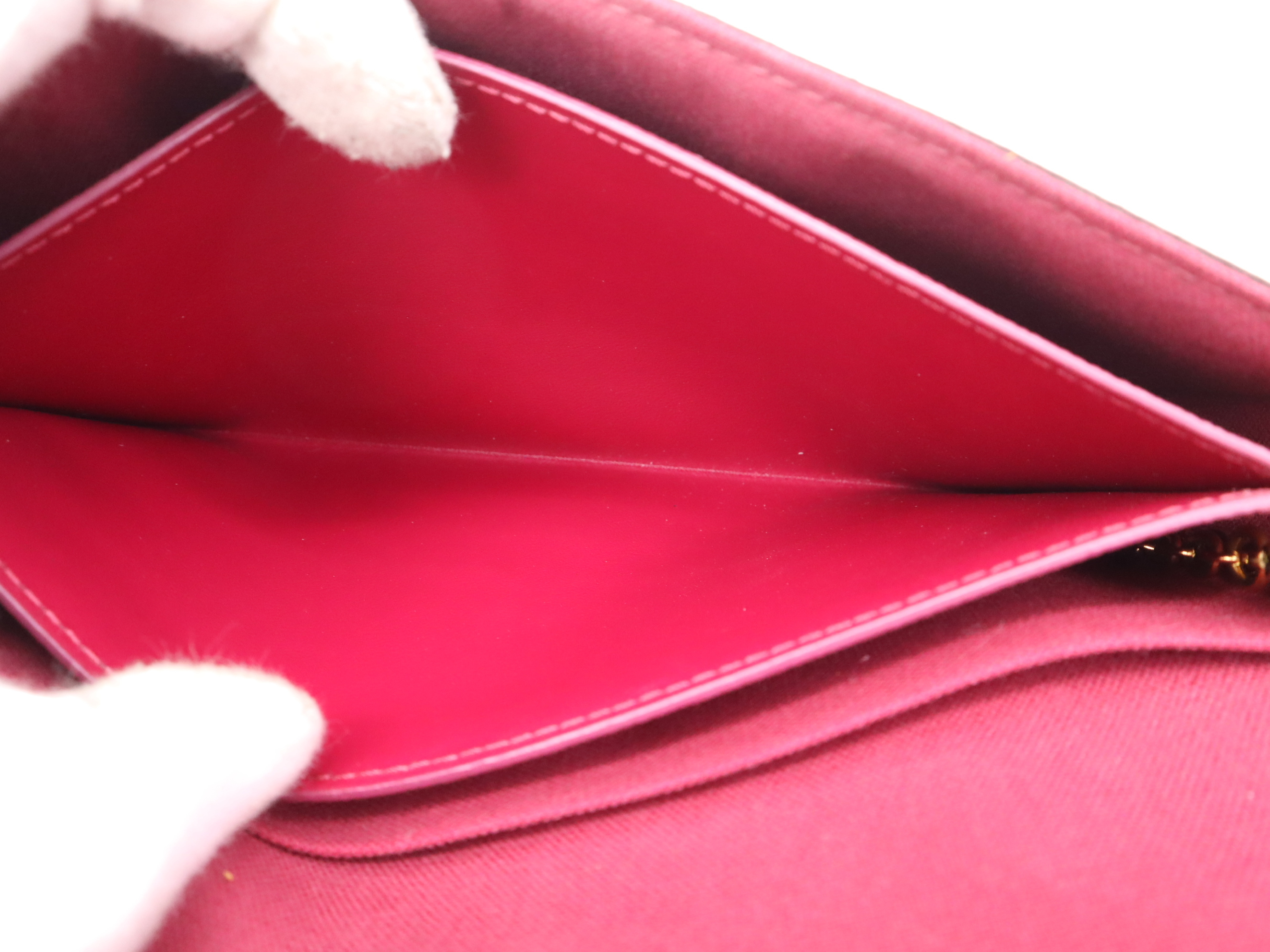 M61276 Monogram Pochette Felicie Fuchsia Shoulder Bag with Dust Bag, RFID Tested. — view 11