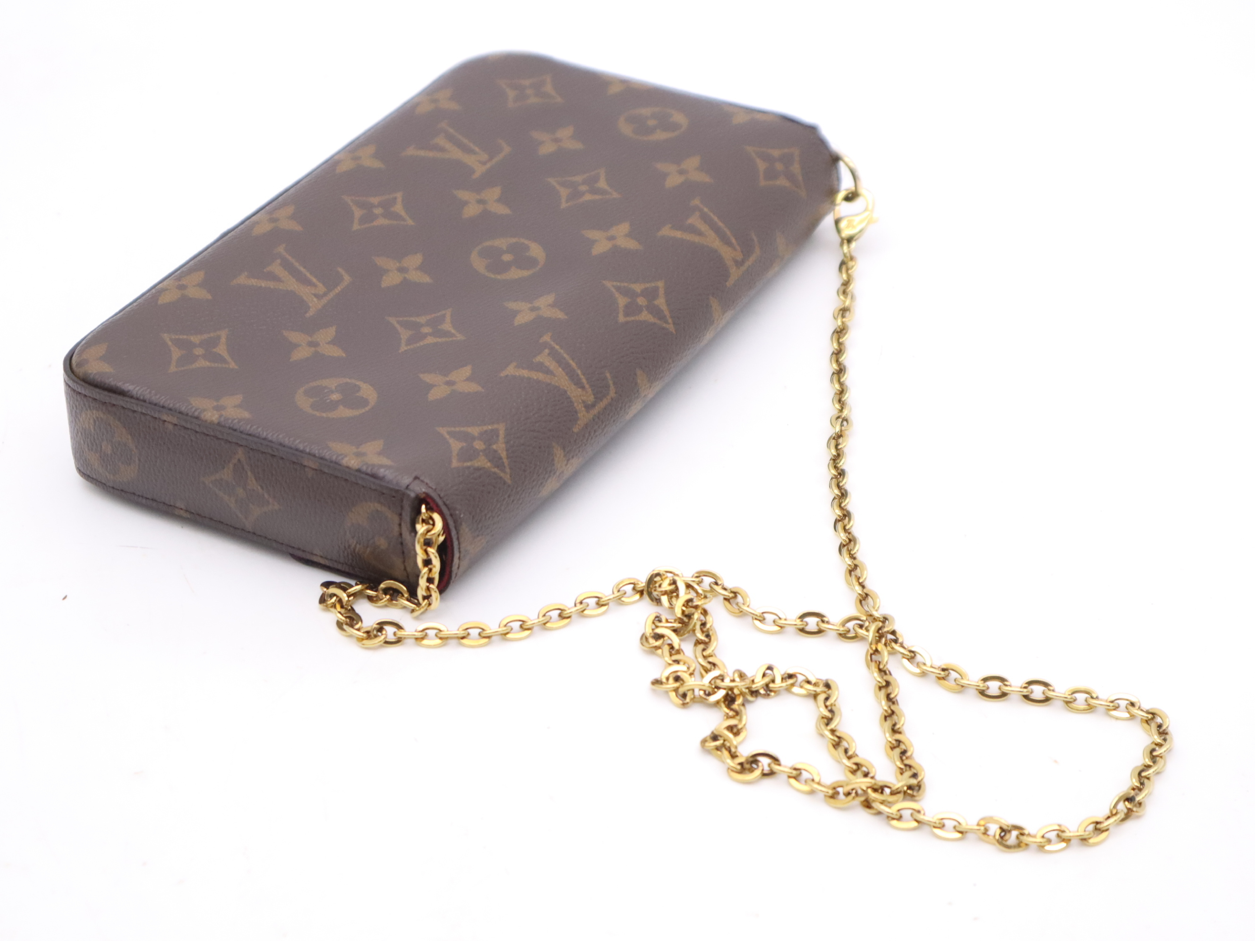 M61276 Monogram Pochette Felicie Fuchsia Shoulder Bag with Dust Bag, RFID Tested. — view 6