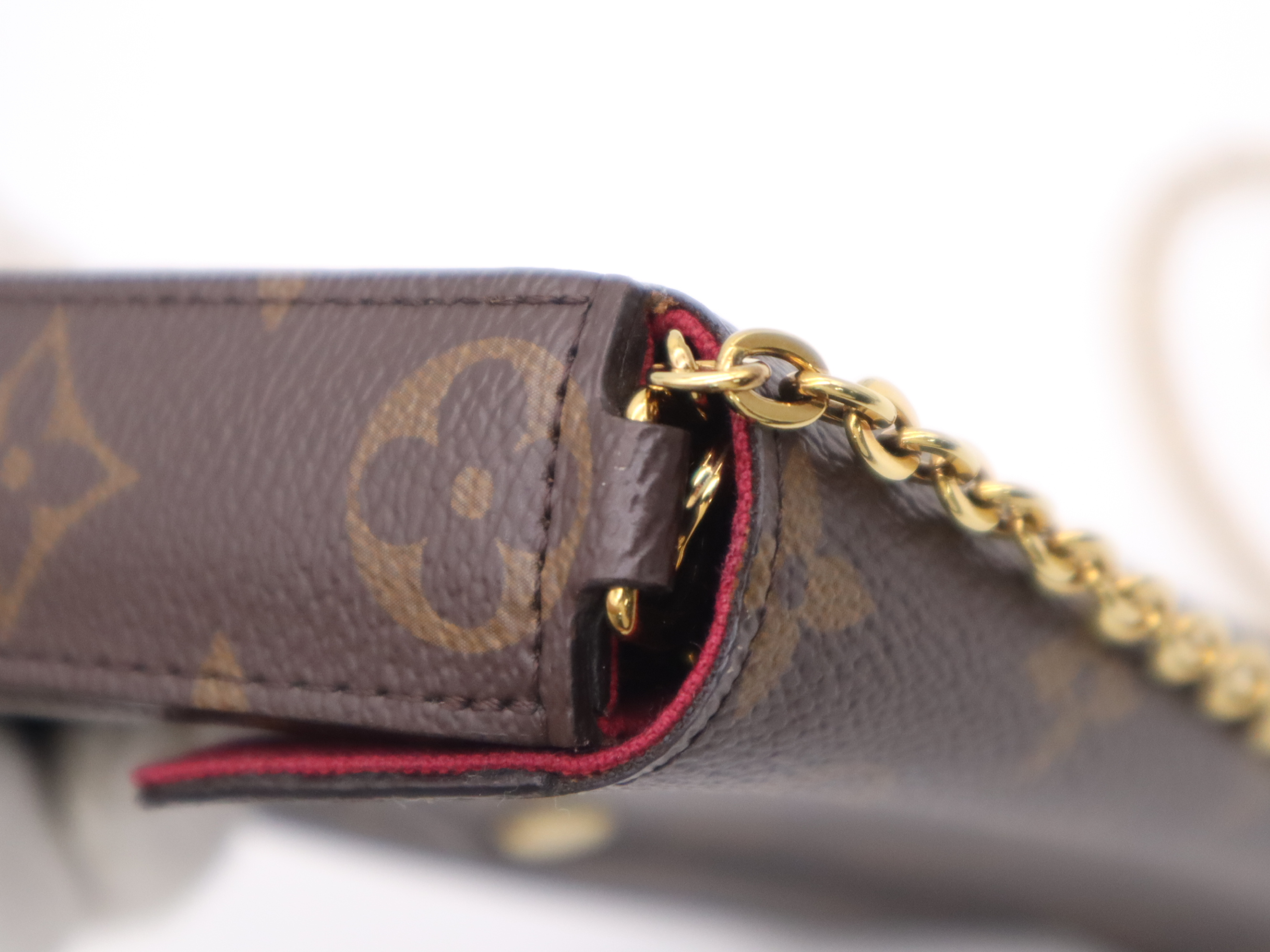 M61276 Monogram Pochette Felicie Fuchsia Shoulder Bag with Dust Bag, RFID Tested. — view 7