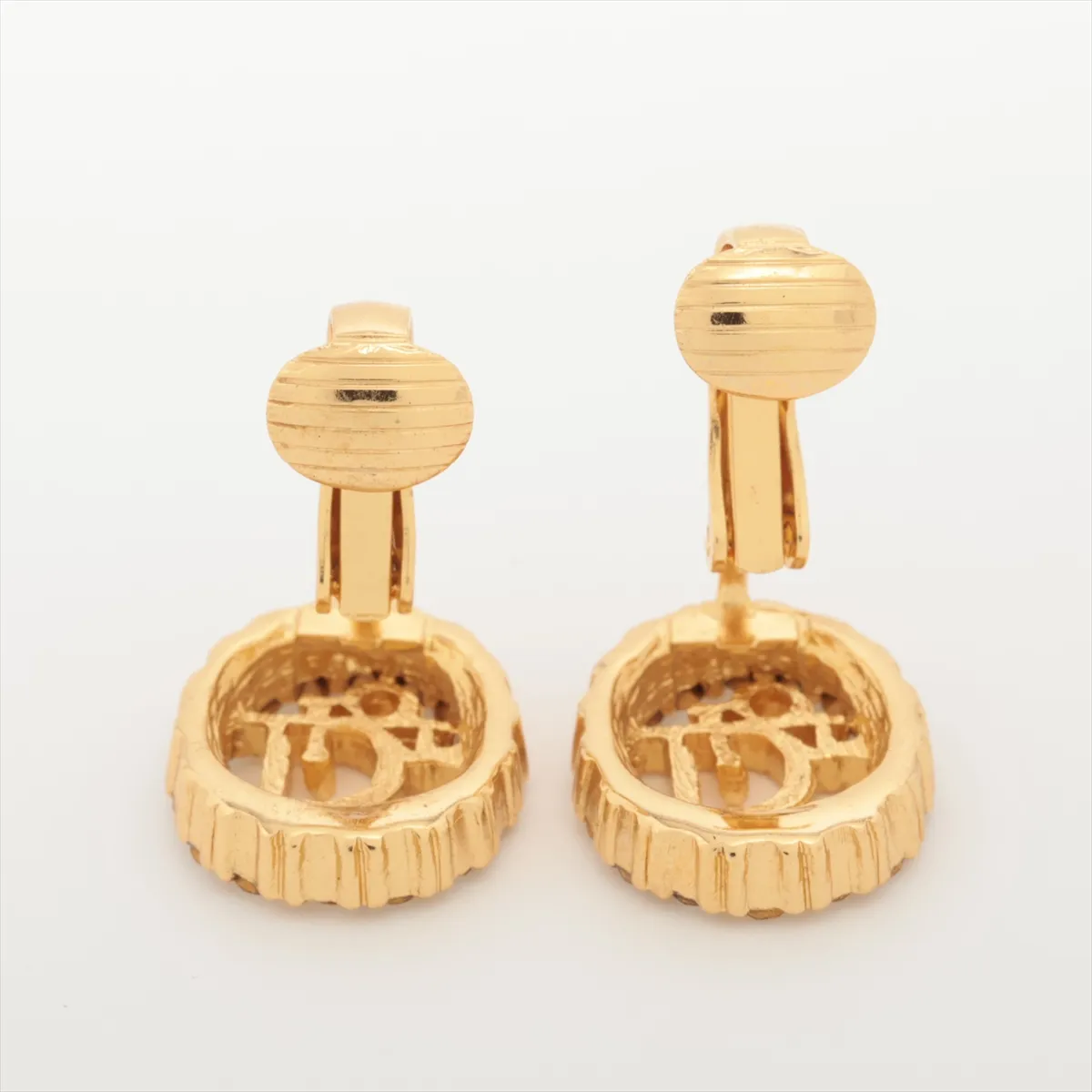 Logo Necklace GP x Rhinestone Gold — view 10