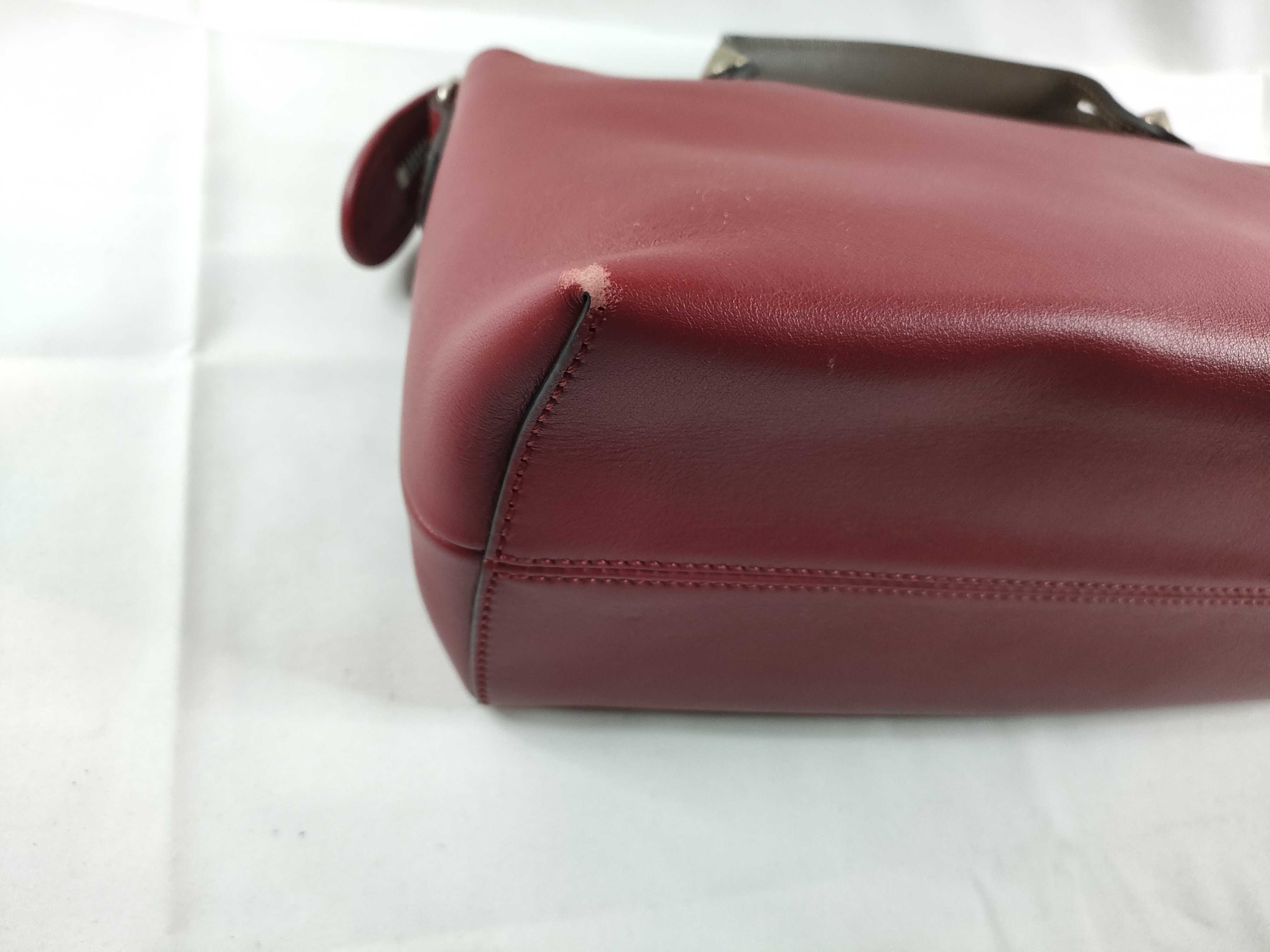 By The Way Medium Leather 2-Way Handbag, Red x Brown, 8BL146 (Handbag) — view 3