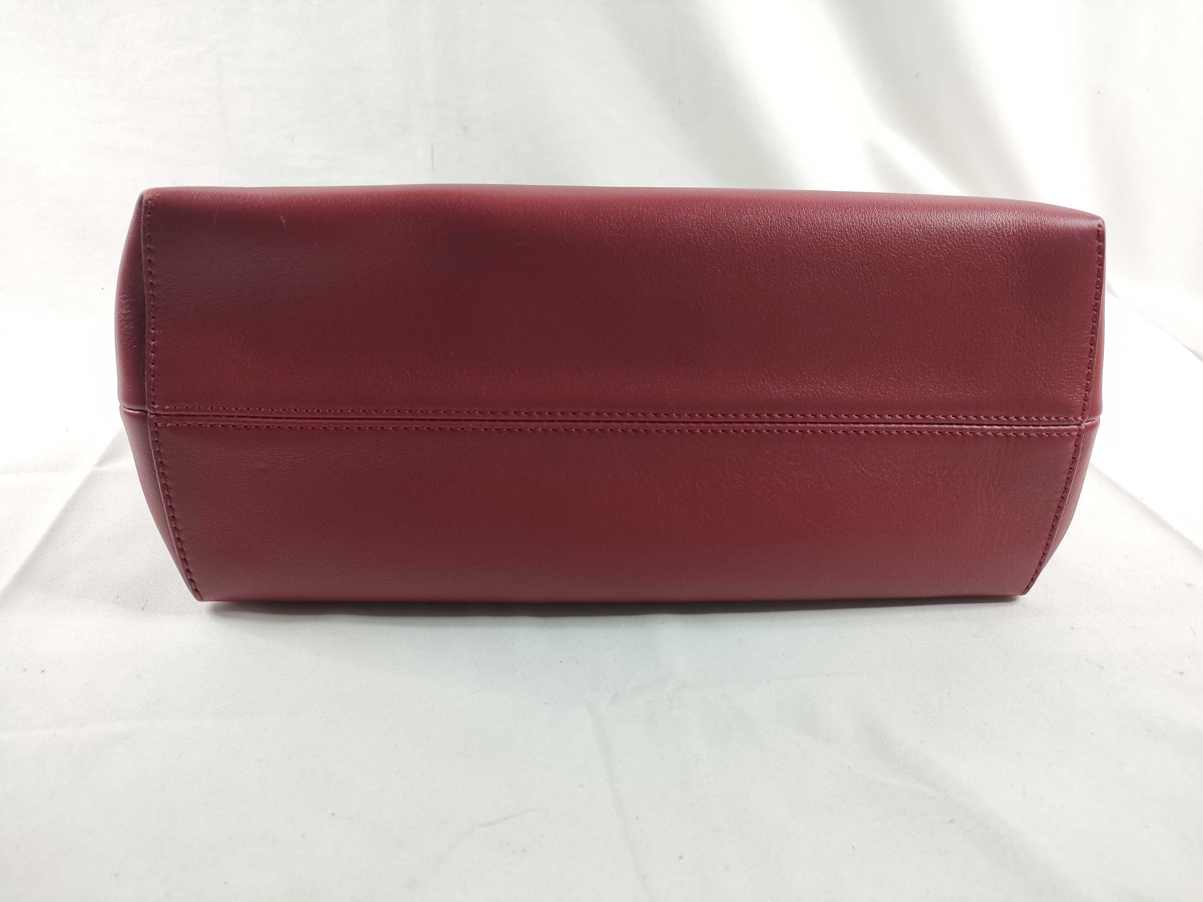 By The Way Medium Leather 2-Way Handbag, Red x Brown, 8BL146 (Handbag) — view 4