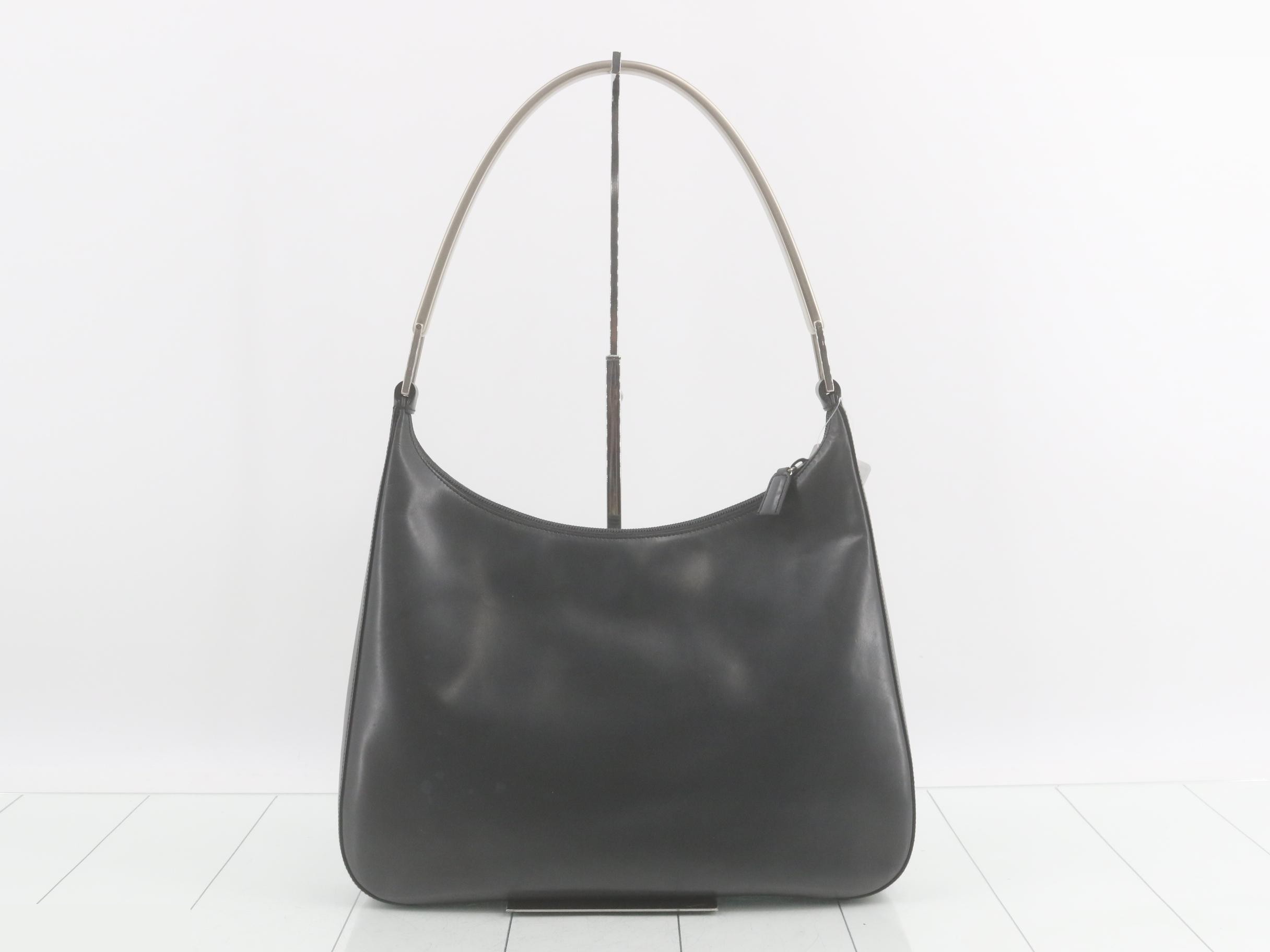 One-Shoulder Bag with Metal Handle — view 2