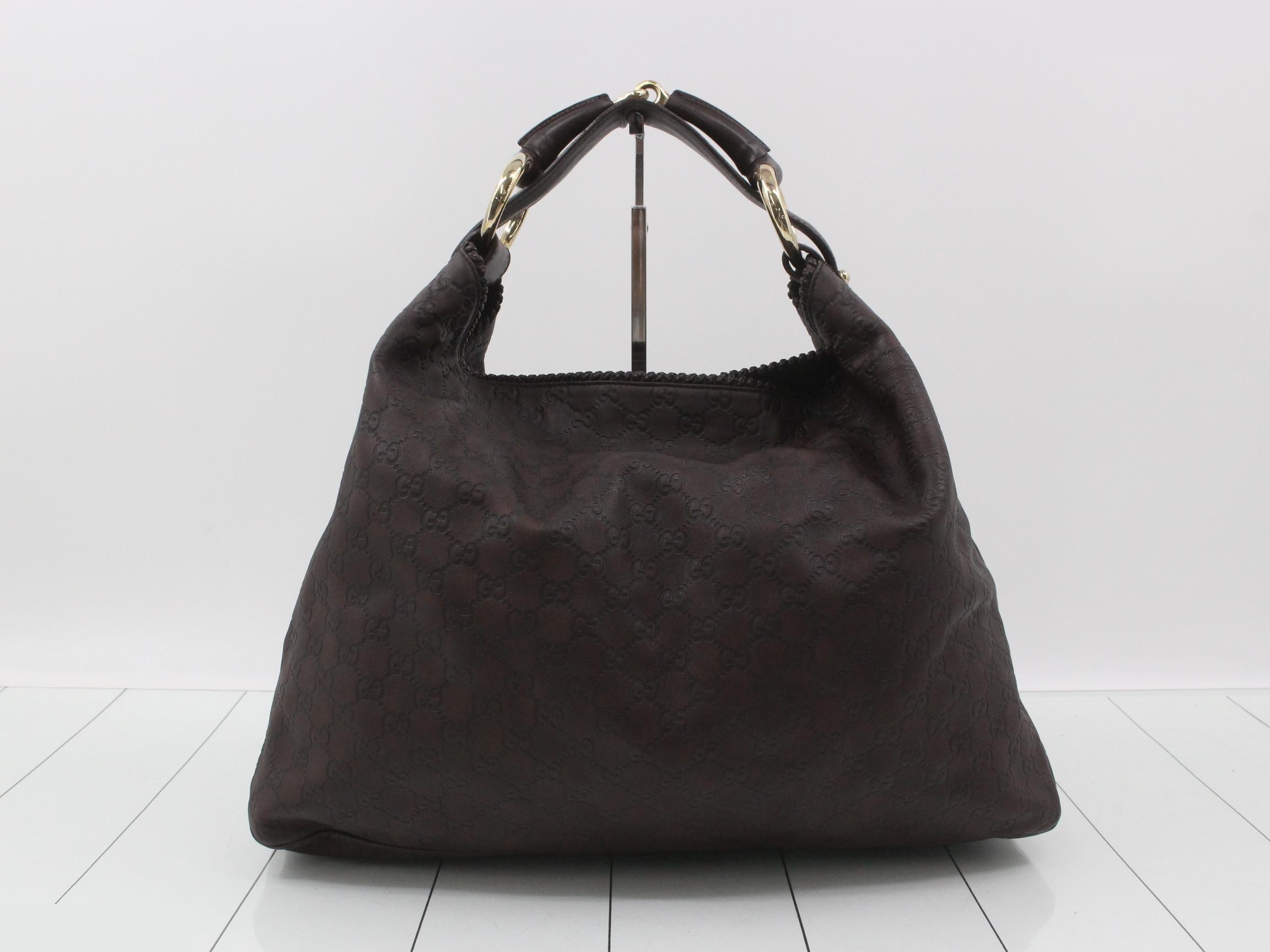 Horsebit Guccissima Leather One-Shoulder Bag — view 2